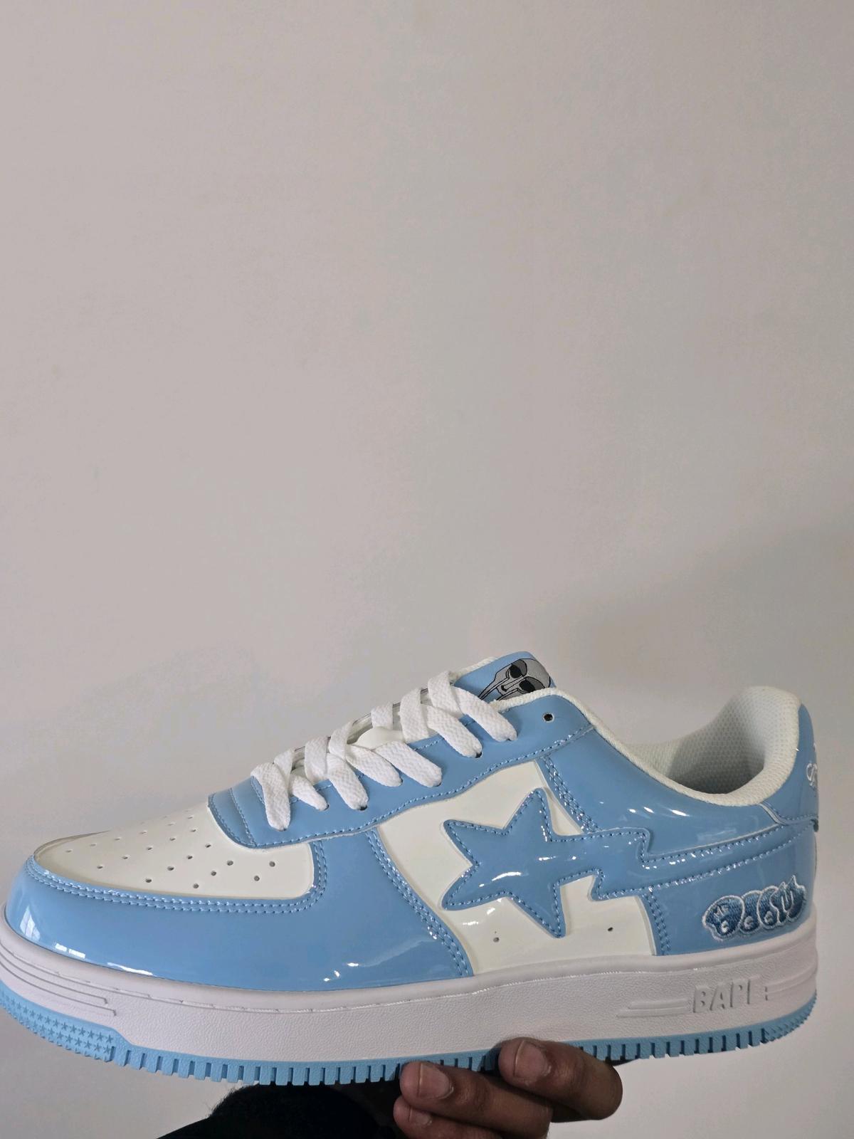 Bape X Mf Doom Concept Sneaker Mens Size 9 Baby Blue - Valparaiso, Indiana - FleaMarketBay