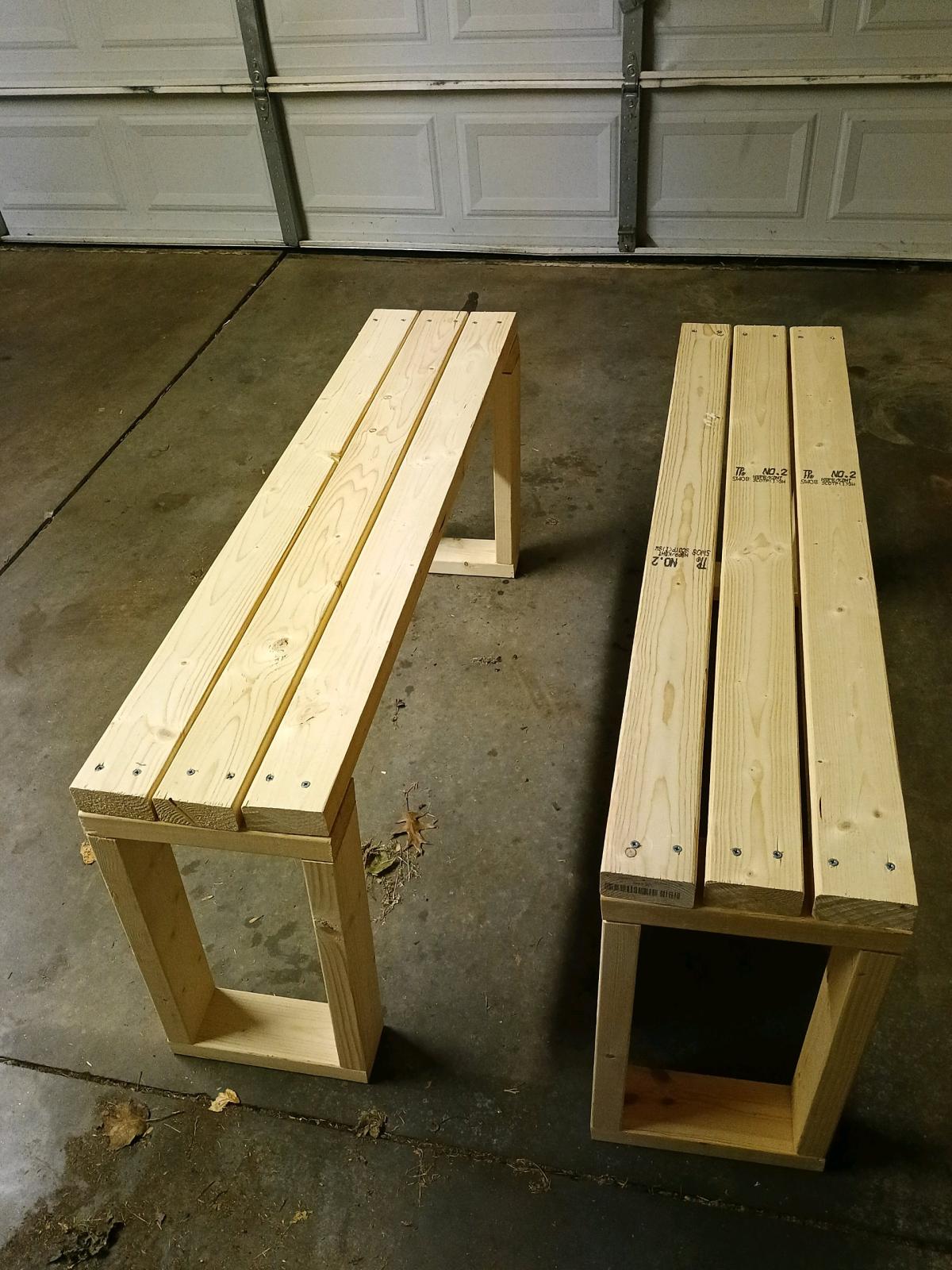 2 Big solid wood Benches - Greenville, South Carolina - FleaMarketBay