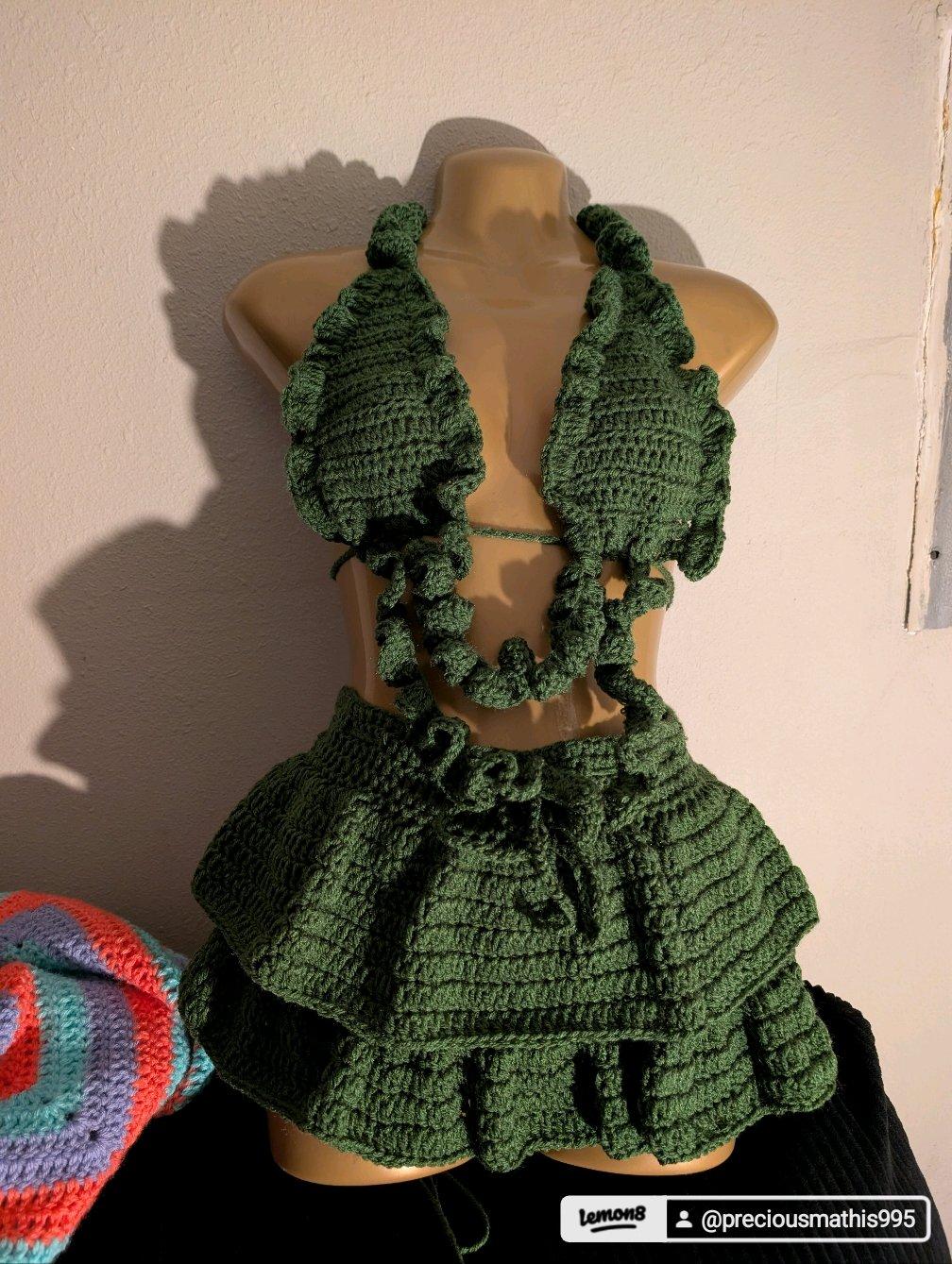 crochet summer 2 piece - Alicia, Arkansas - FleaMarketBay