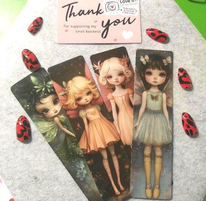 Floral Fairy Handmade Bookmarks Elf  Wonderland Fantasy Book - Monroeville, Alabama - FleaMarketBay