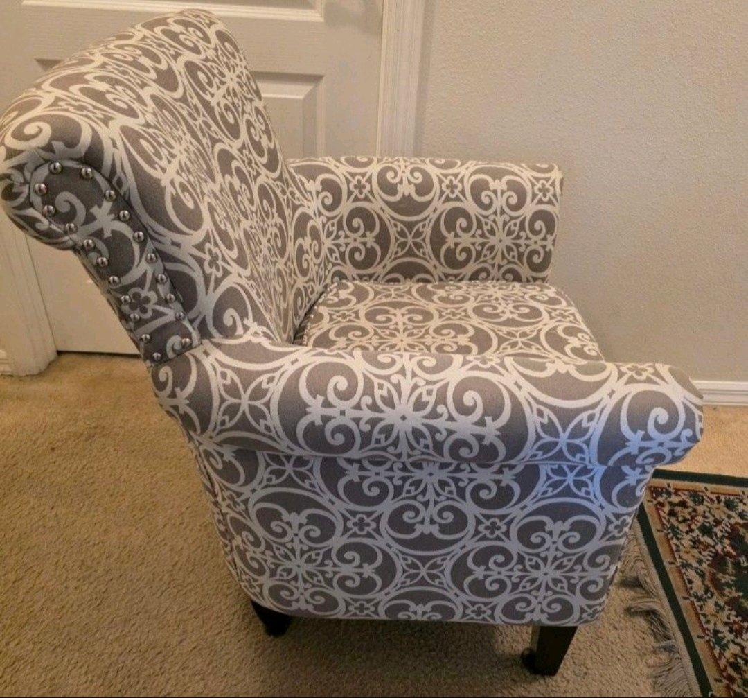 Brooke Tight Back Club Chair Grey Multi Solid Wood - Hudson, Florida - FleaMarketBay
