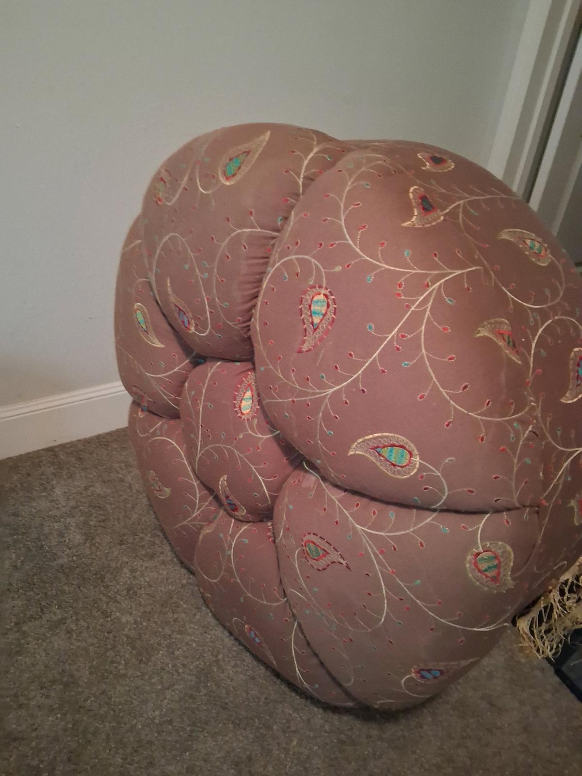 VeryVery  GENTLY USED Unique Mushroom Shaped Ottoman Stool - Columbia, South Carolina - FleaMarketBay
