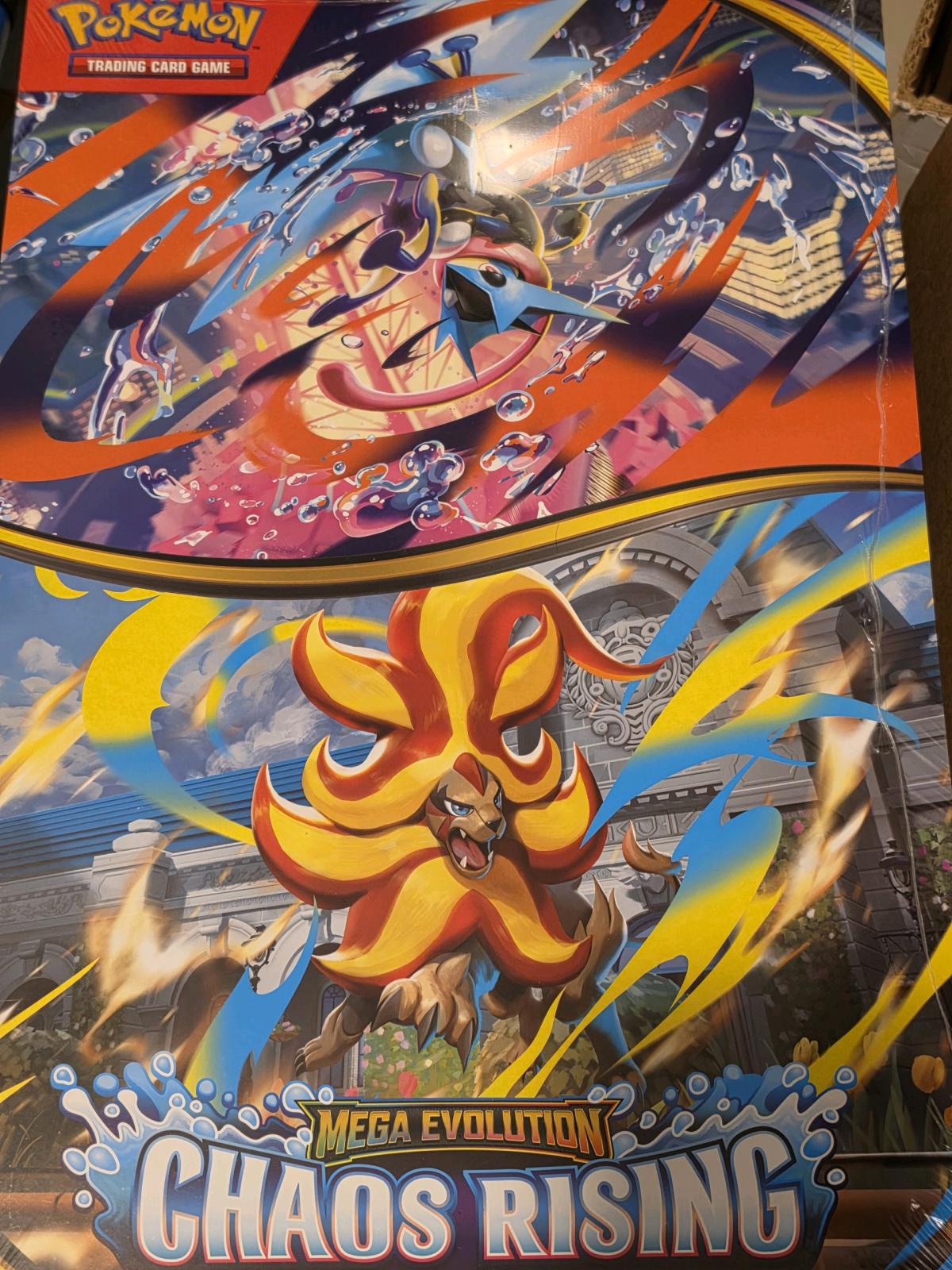 Pokemon Mega Evolution Chaos Rising Promo Poster - Homewood, Illinois - FleaMarketBay
