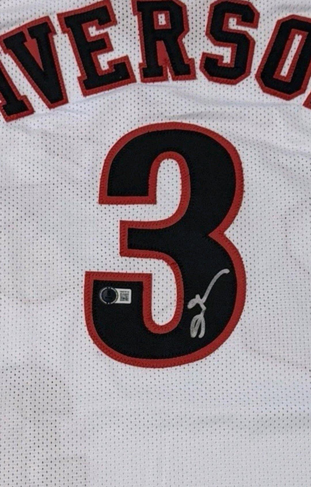 autographed allen iverson jersey - Allentown, Pennsylvania - FleaMarketBay
