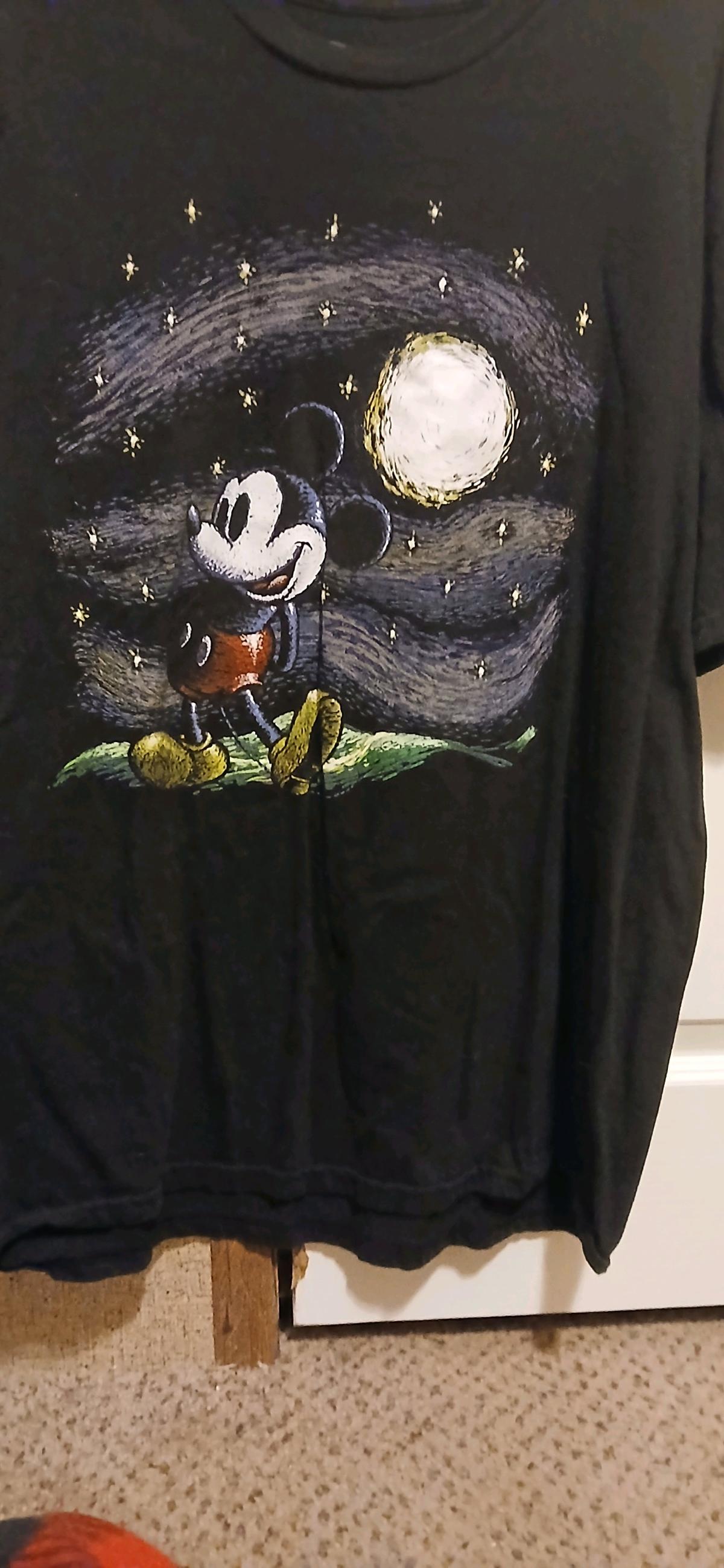 Disney mickey mouse moon gazing tshirt size xl - Angie, Louisiana - FleaMarketBay