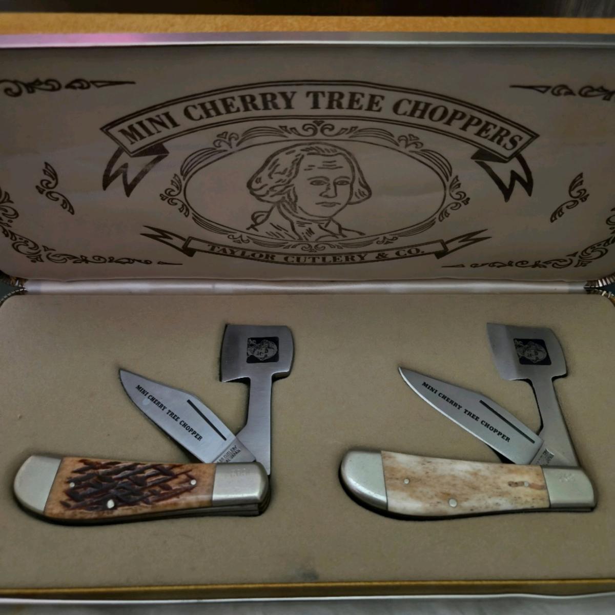 George washington Mini Cherry tree choppers knife set
