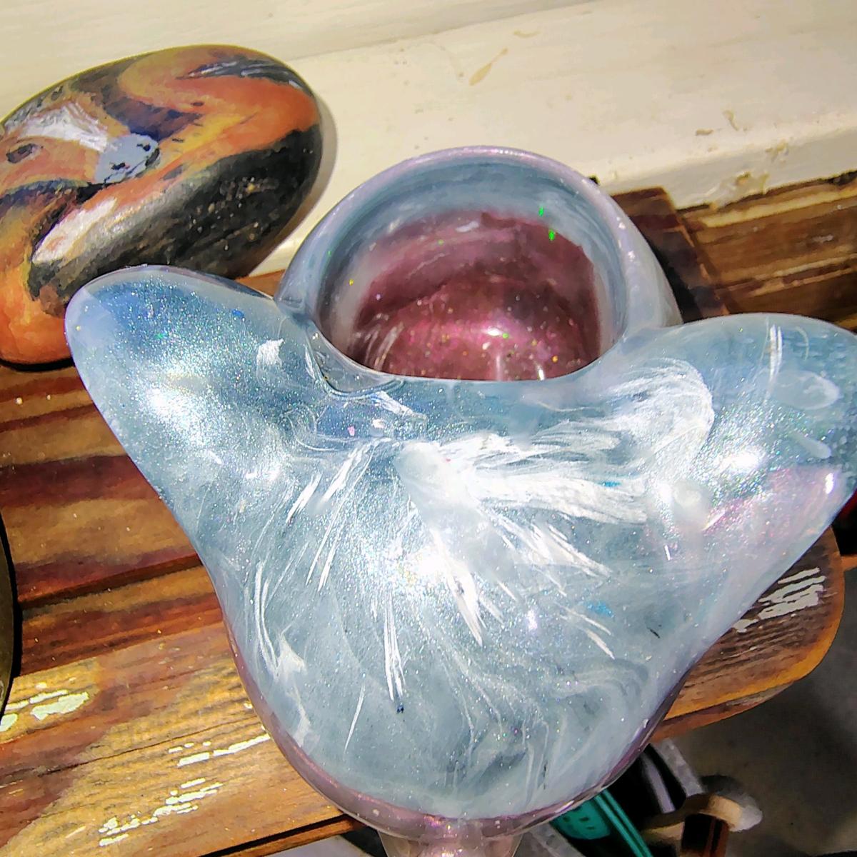 small succulent planter red white and blue elephant handmade - Cleburne, Texas - FleaMarketBay