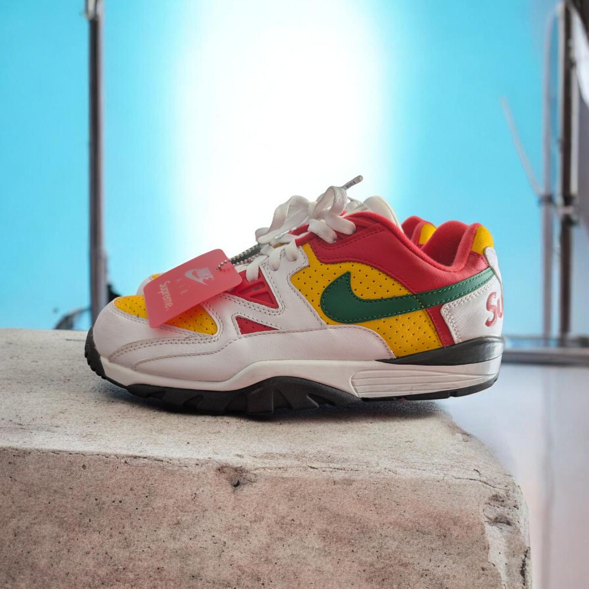 Nike Cross Trainer Low Supreme White Yellow Red Size 13 - Lake Elsinore, California - FleaMarketBay