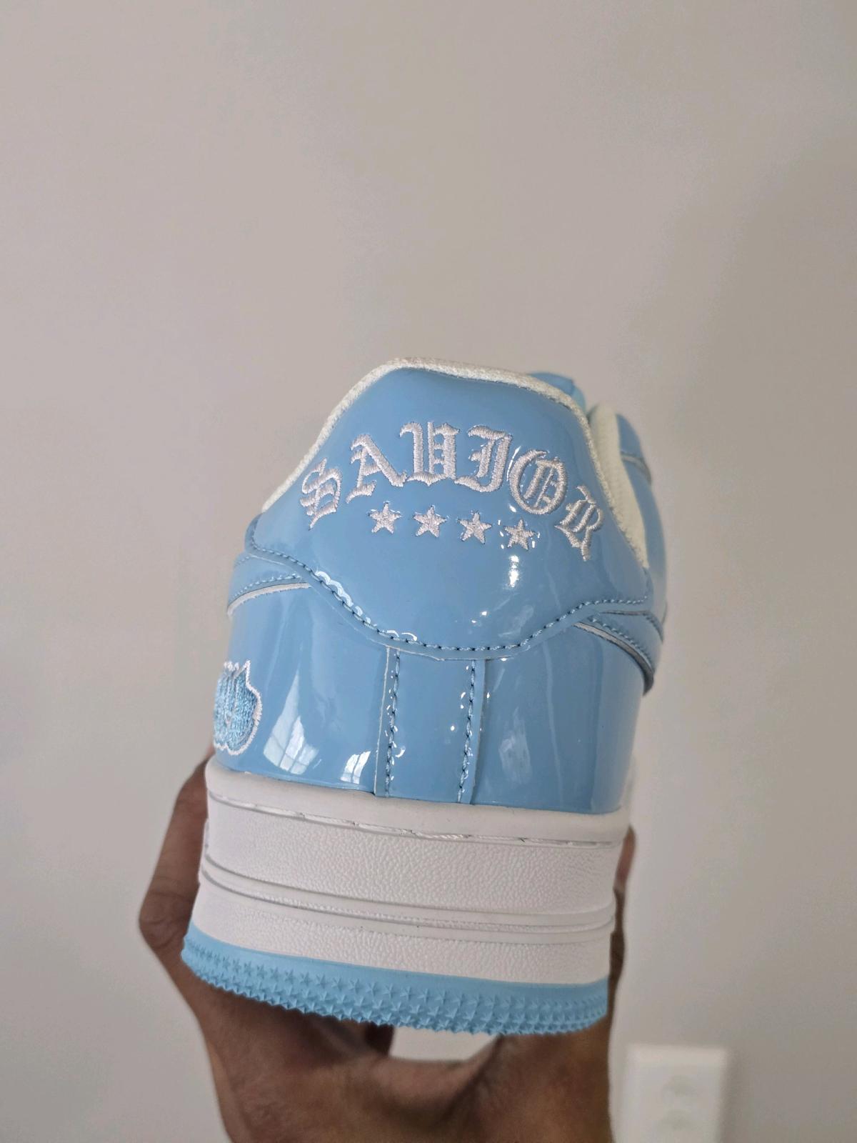 Bape X Mf Doom Concept Sneaker Mens Size 9 Baby Blue - Valparaiso, Indiana - FleaMarketBay