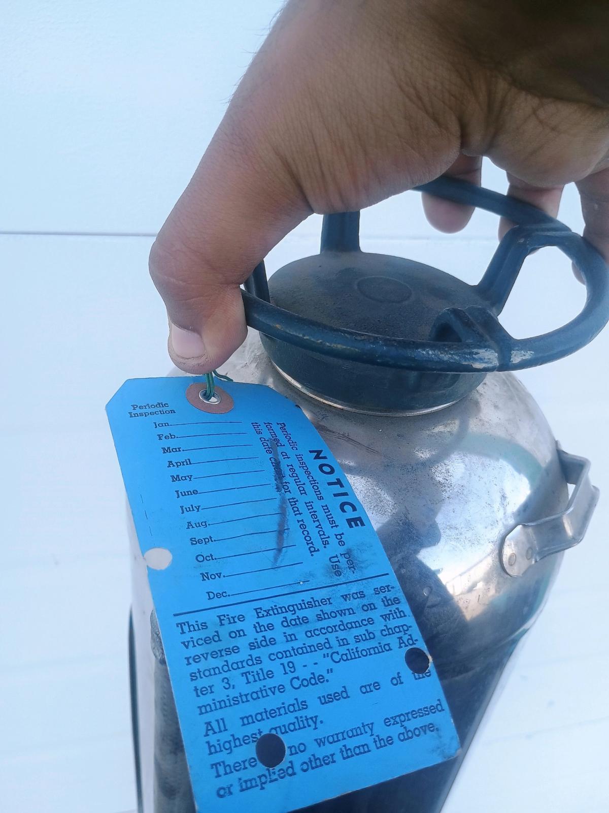 Vintage General Fire Guard Soda Acid Extinguisher  SS15  Blu - Turlock, California - FleaMarketBay