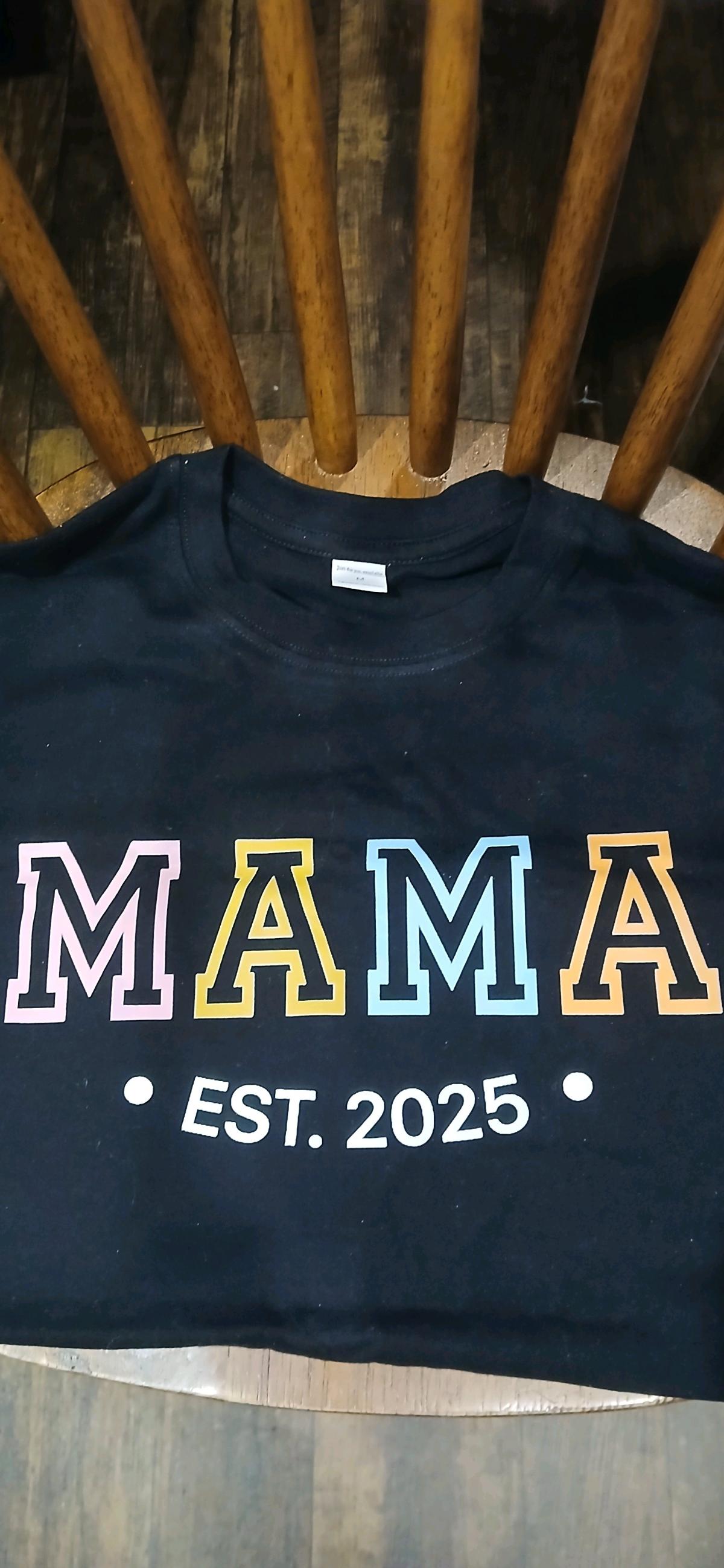 MAMA est 2025 black shirt - Angie, Louisiana - FleaMarketBay