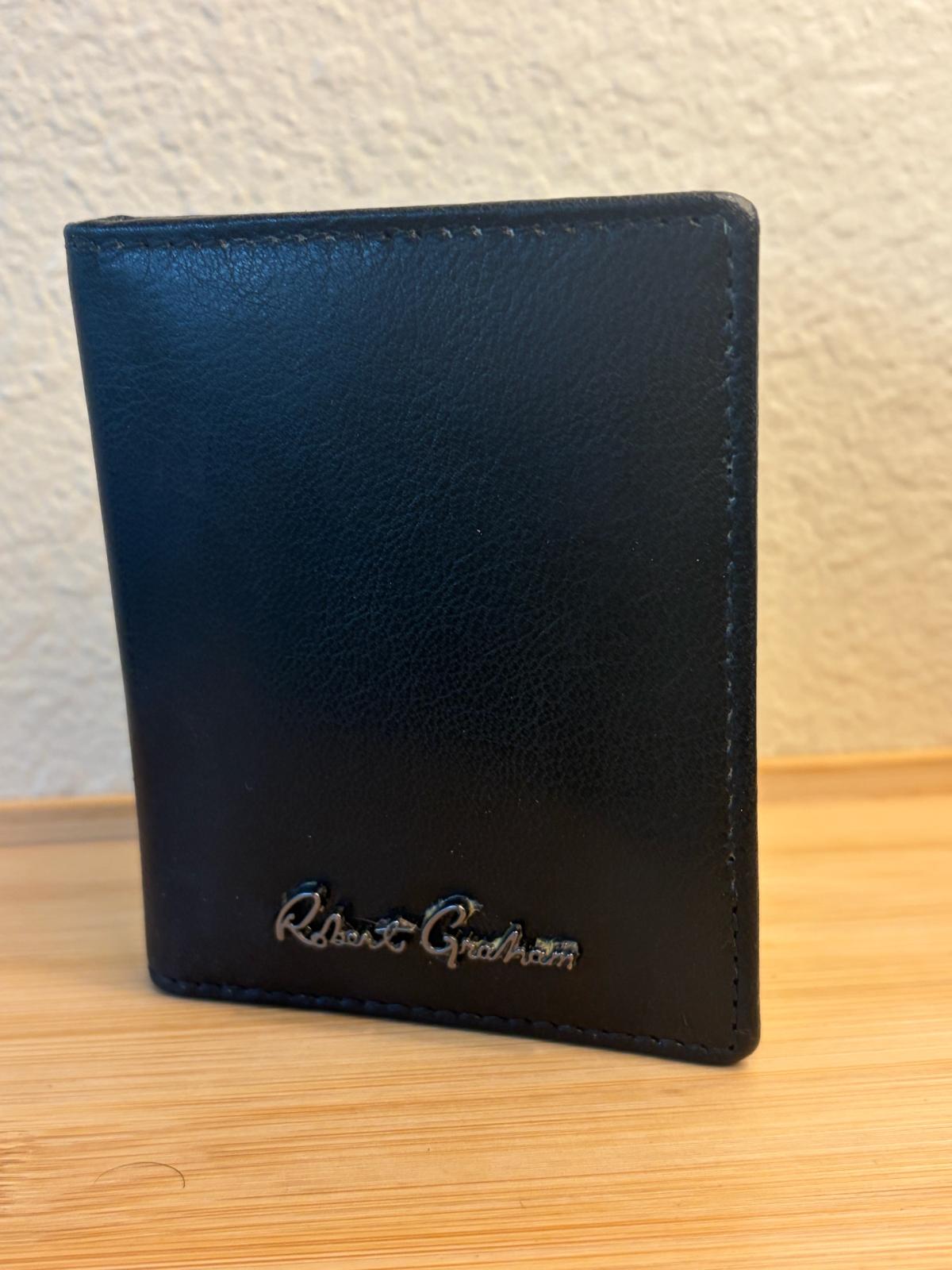 Robert Graham Mens Leather RFID Card Case Wallet Black - Palm Harbor, Florida