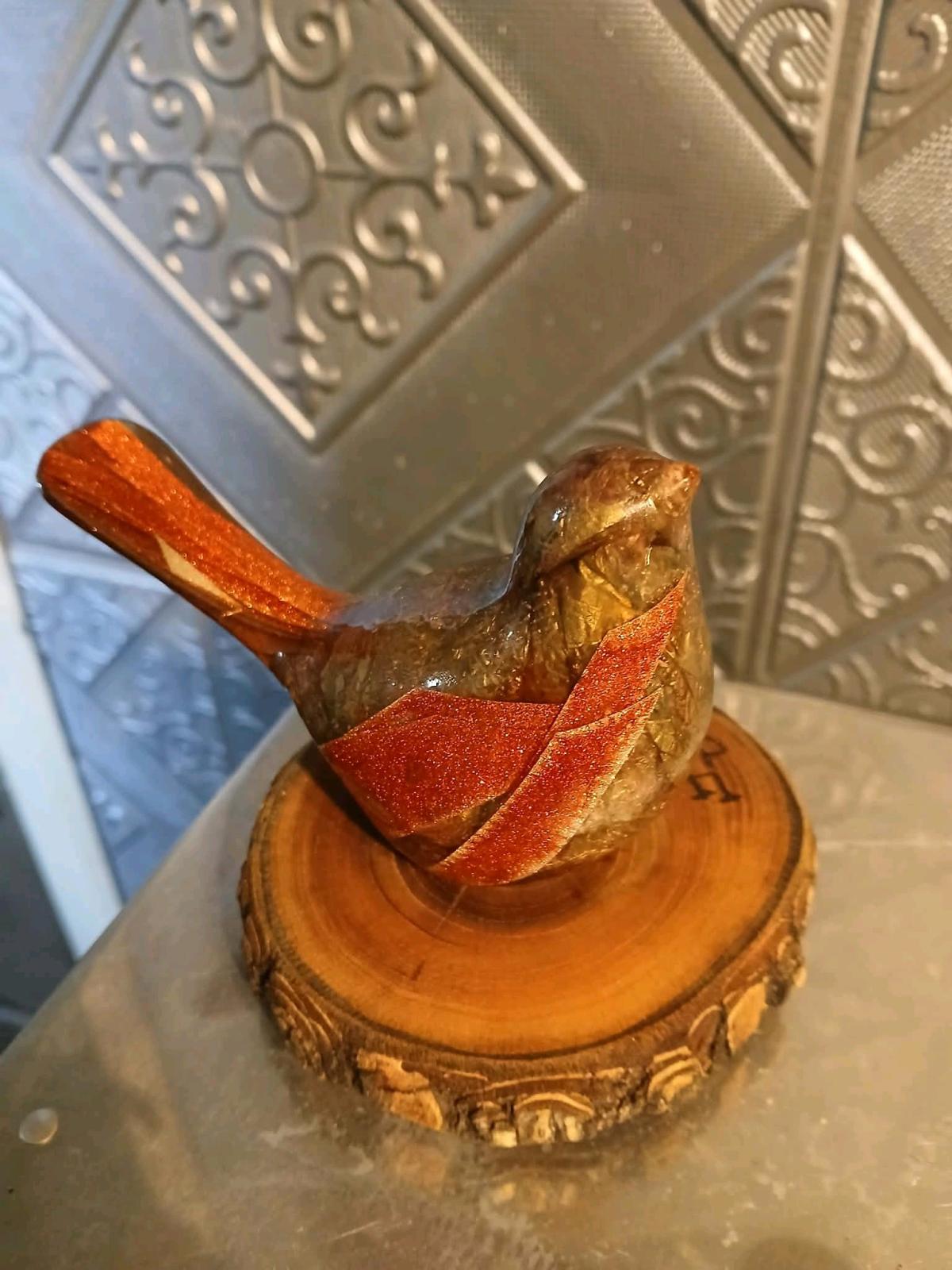 Bird Figurine Handmade Collectible Bird Wood Stand Art - Cleburne, Texas - FleaMarketBay