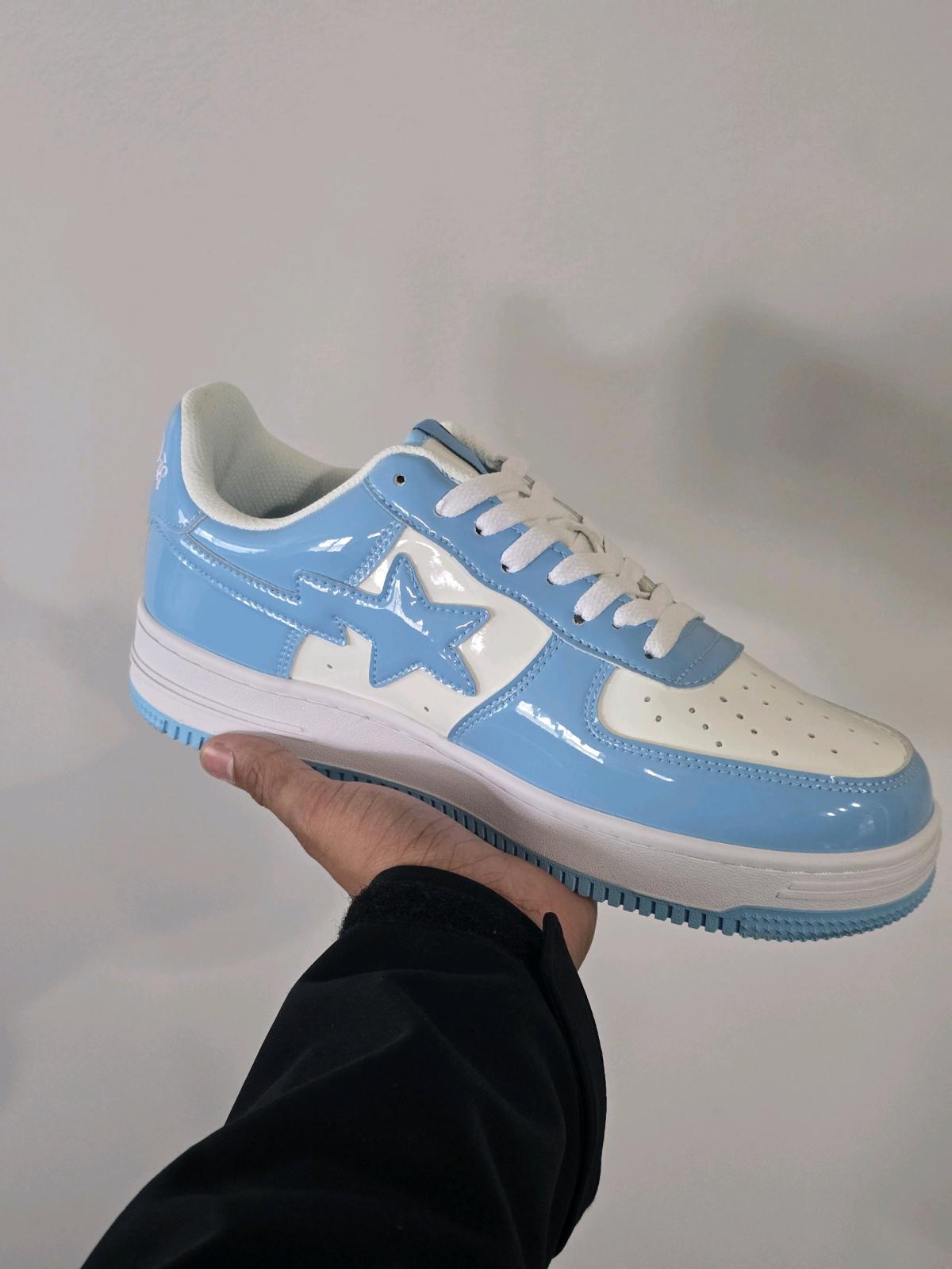 Bape X Mf Doom Concept Sneaker Mens Size 9 Baby Blue - Valparaiso, Indiana - FleaMarketBay