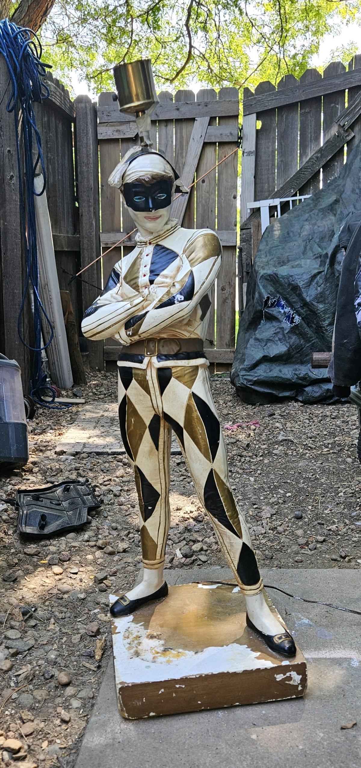 1950s Plaster Harlequin Lamp by Marbro - Louisville, Colorado