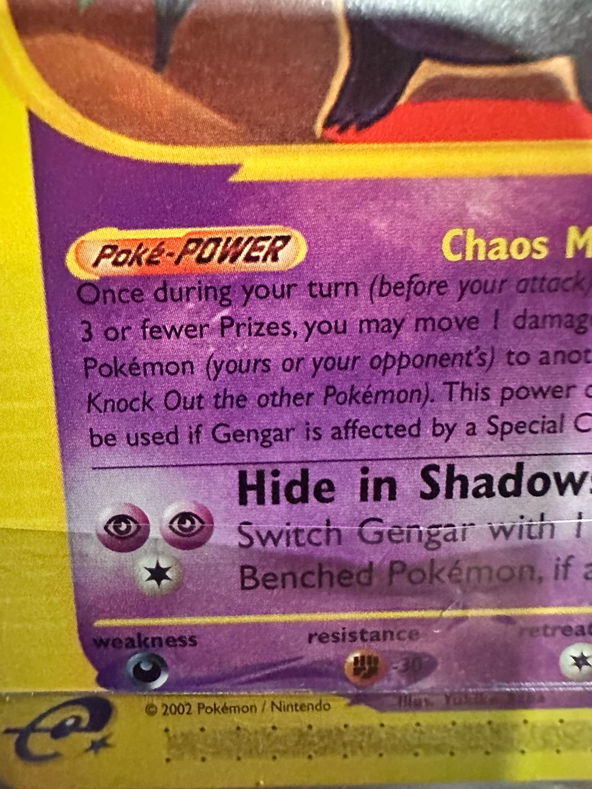 Pokemon Gengar Non Holo Pokemon Expedition - Steger, Illinois - FleaMarketBay