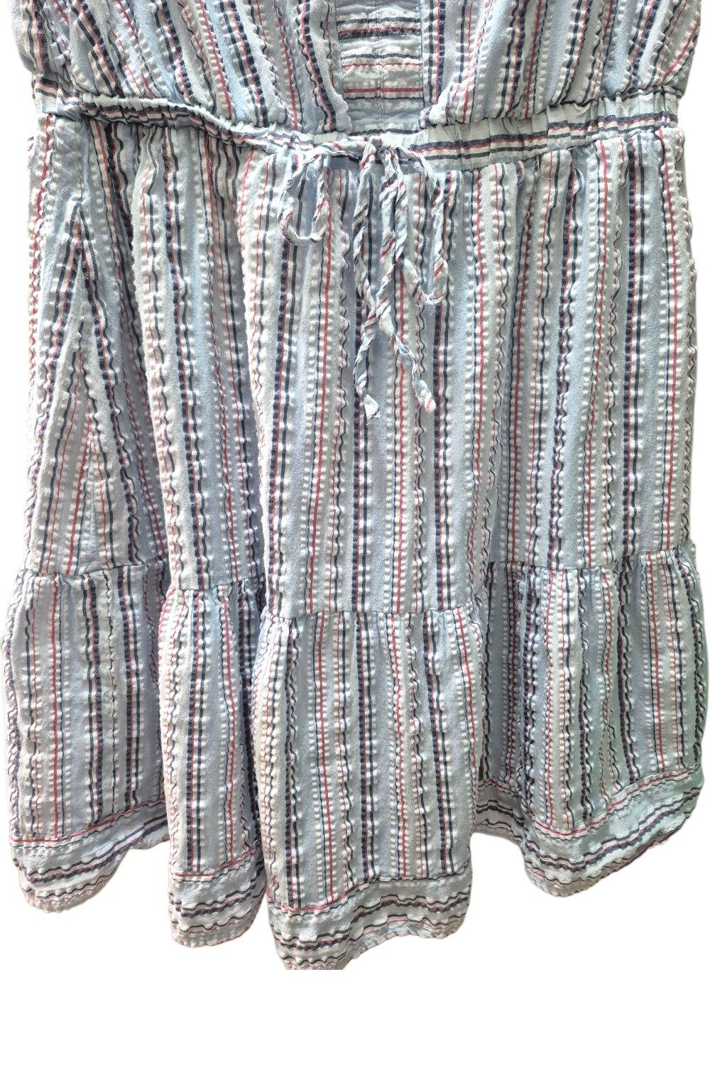 Women Blue Striped Sleeveless Dress Size1X Plus Size 16W - Lakewood, California - FleaMarketBay