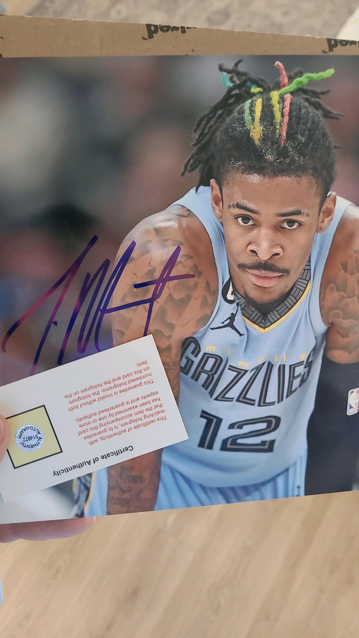 Ja Morant Autographed photo - Allentown, Pennsylvania - FleaMarketBay