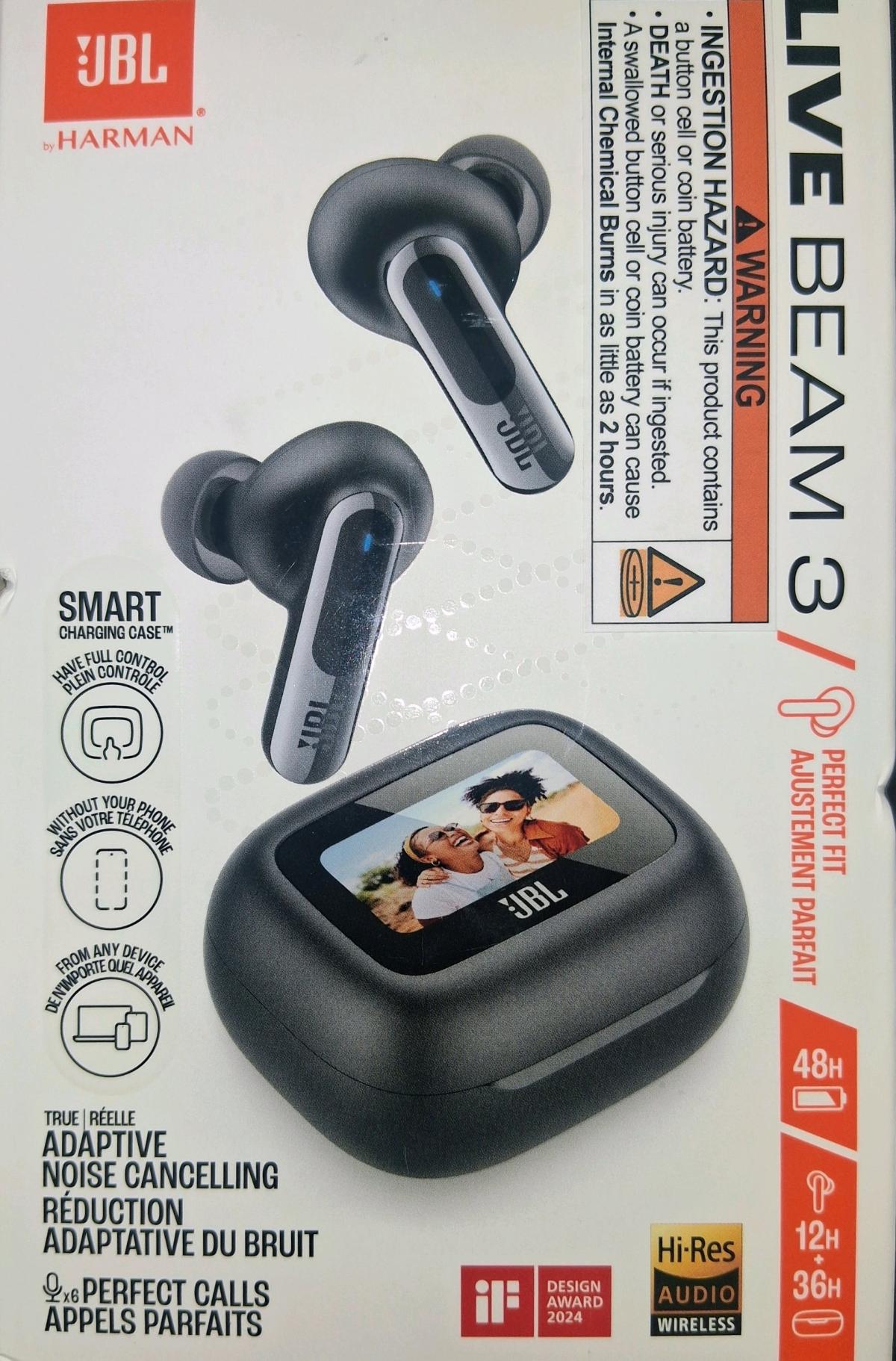 JBL Live Beam 3 Wireless Earbuds with Touchscreen Case - Addison, Michigan - FleaMarketBay