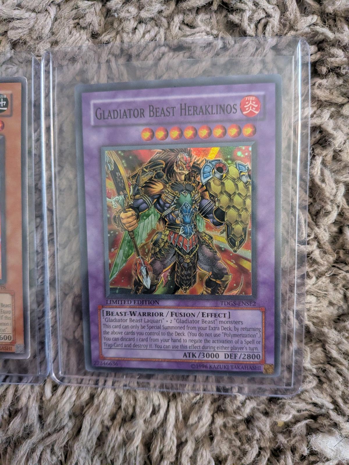 2 yu go oh cards gladiator beast herallinos gladiator beast - South Amboy, New Jersey - FleaMarketBay