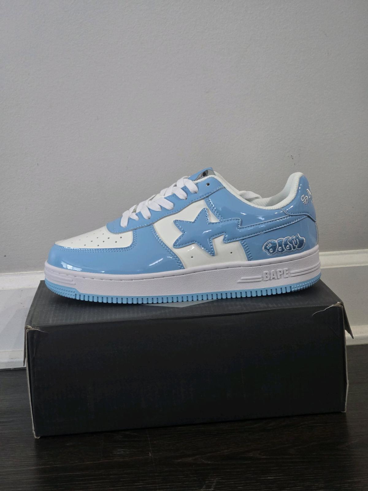 Bape X Mf Doom Concept Sneaker Mens Size 9 Baby Blue - Valparaiso, Indiana