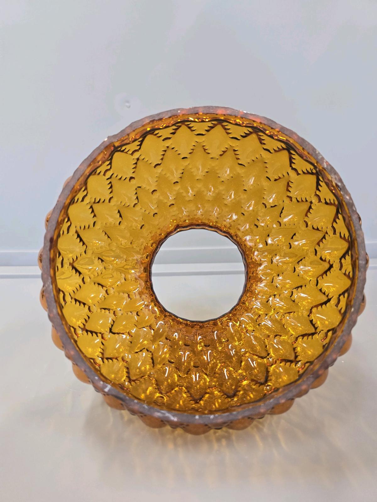 vintage Amber glass lamp shade - Cookeville, Tennessee - FleaMarketBay