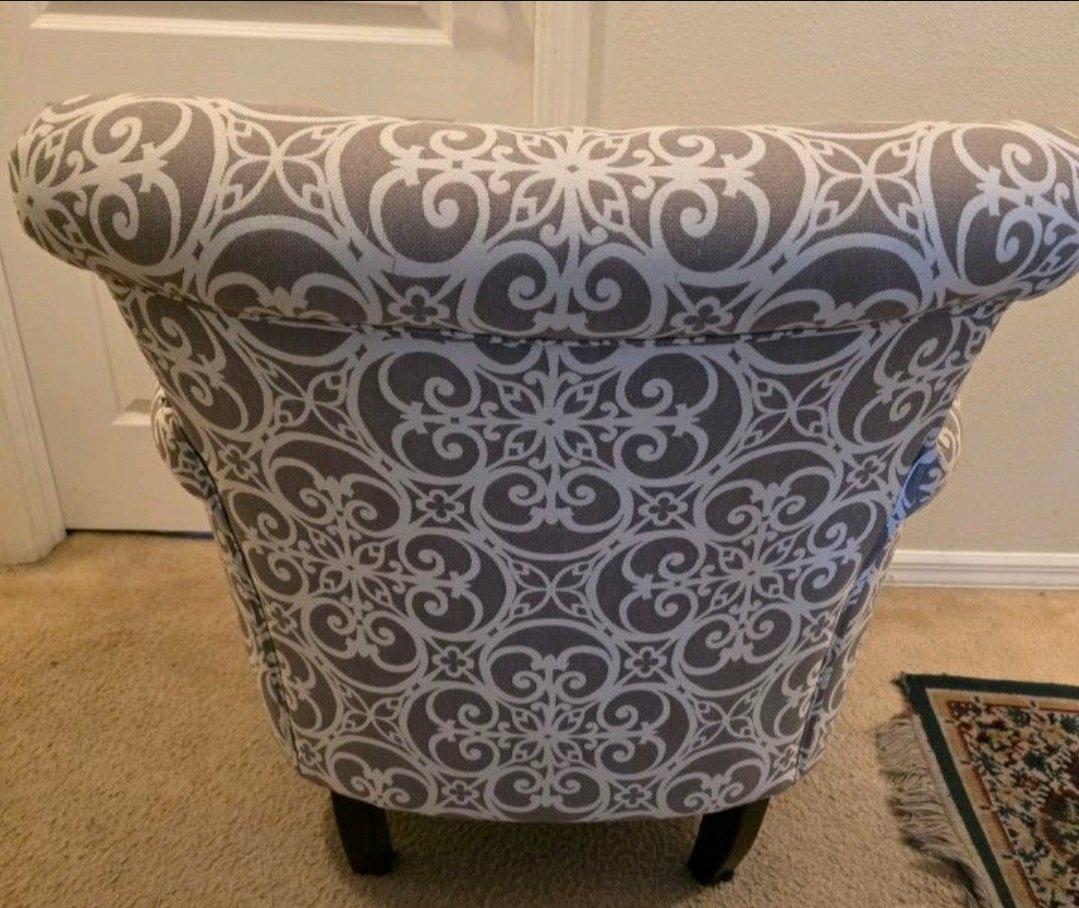 Brooke Tight Back Club Chair Grey Multi Solid Wood - Hudson, Florida - FleaMarketBay