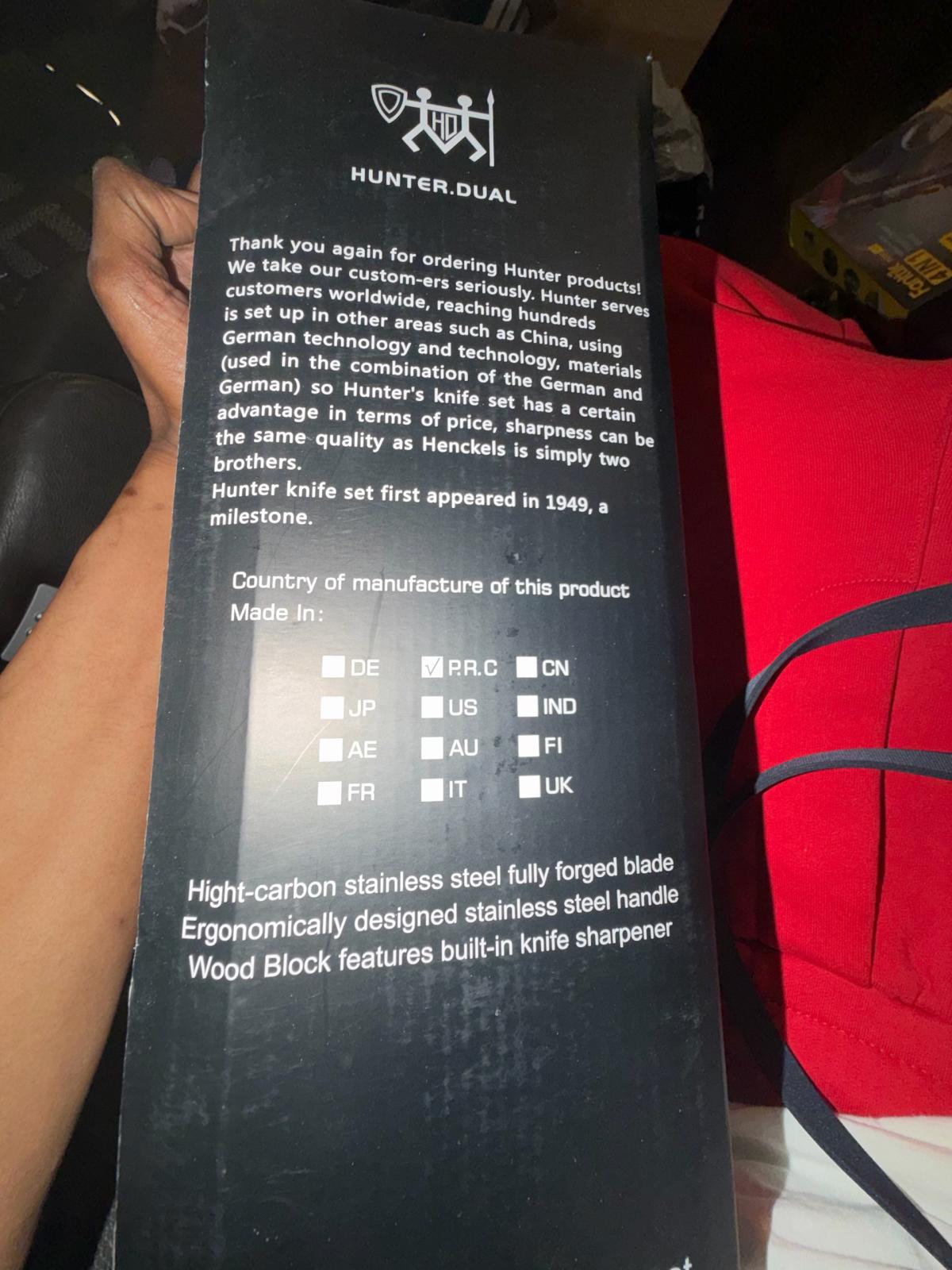 New 15 piece knife set - Adams, New York - FleaMarketBay