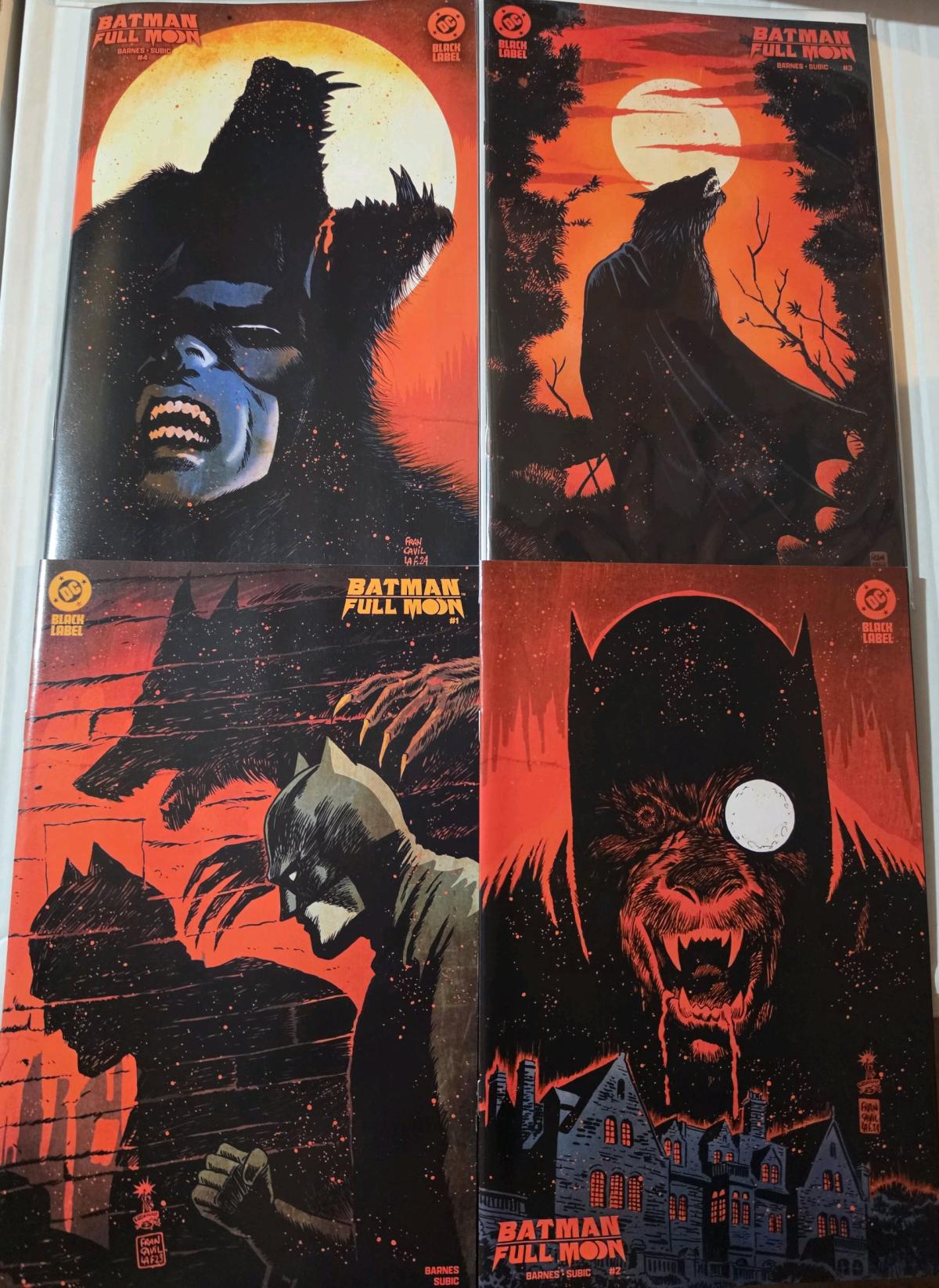 DC Comics Batman Full Moon 1 4 Full Complete Set - Chicago, Illinois - FleaMarketBay