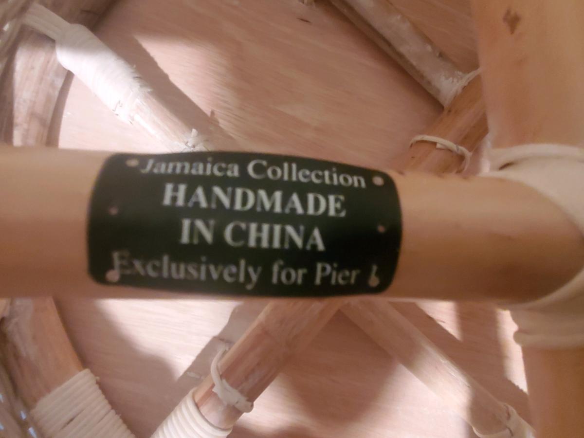 Pier One  Jamaica Collection  Asymmetrical Arm Chair  Rattan - Plano, Texas - FleaMarketBay