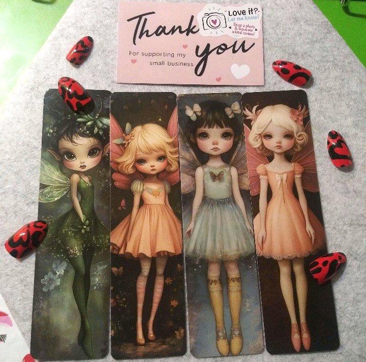 Floral Fairy Handmade Bookmarks Elf  Wonderland Fantasy Book - Monroeville, Alabama - FleaMarketBay