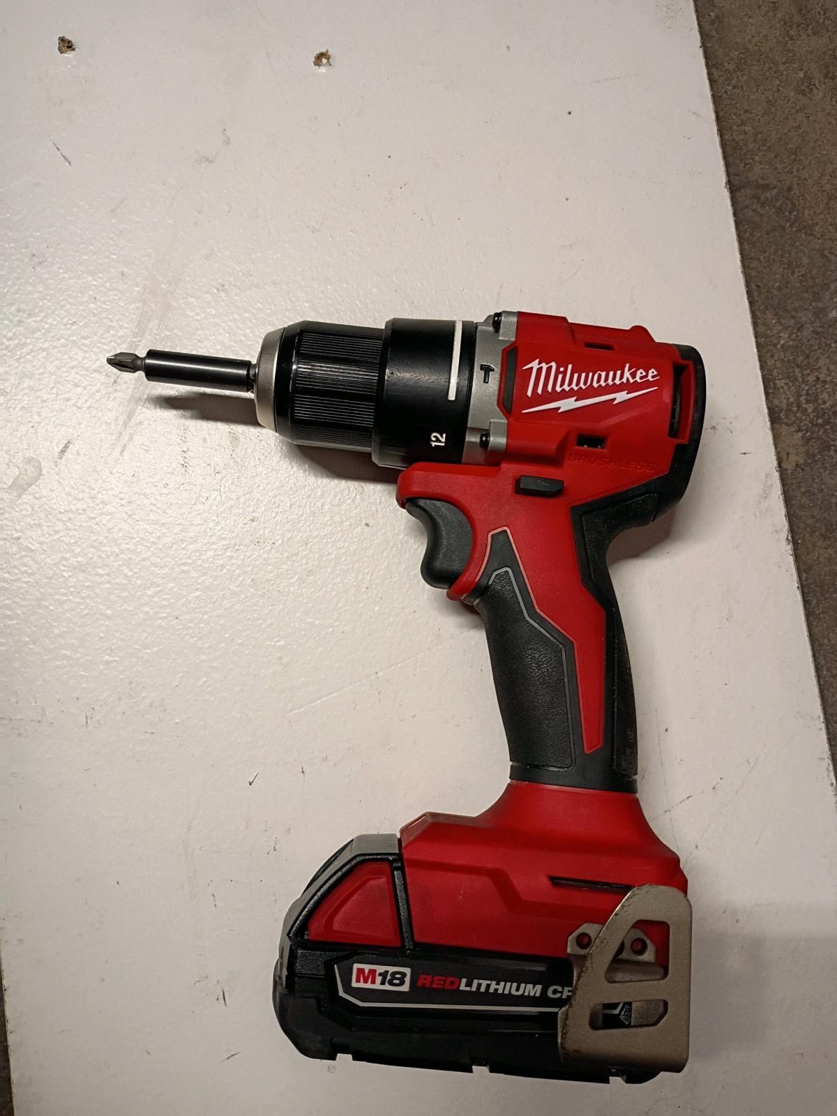 Milwaukee drill and battery