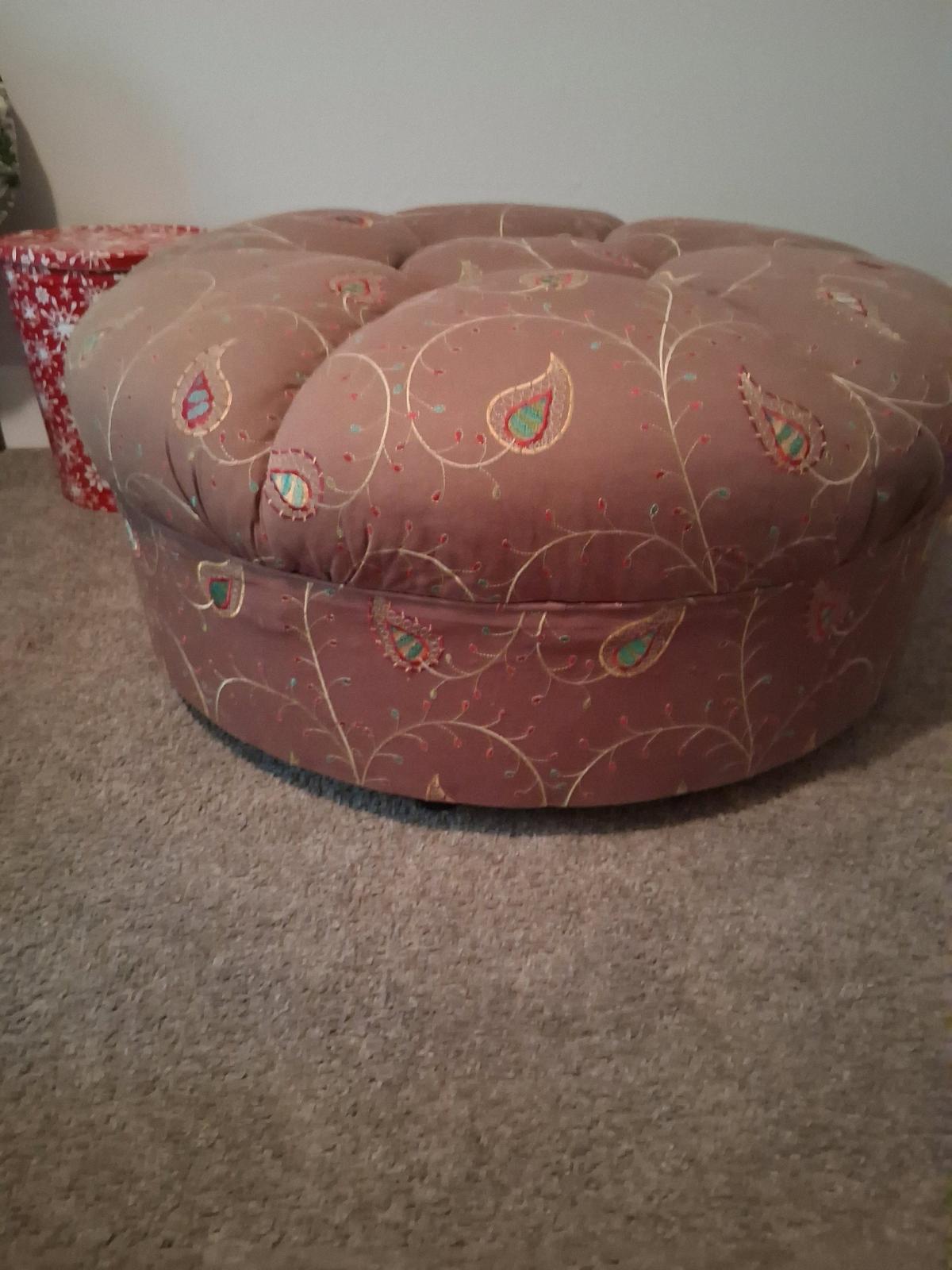 VeryVery  GENTLY USED Unique Mushroom Shaped Ottoman Stool