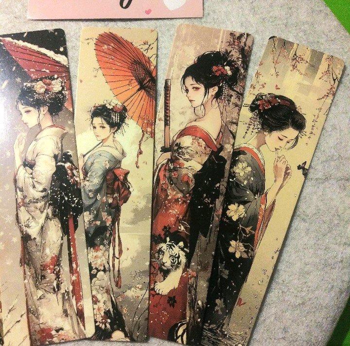 Handmade Japanese Geisha Bookmark Bundle Set of 5 - Monroeville, Alabama - FleaMarketBay