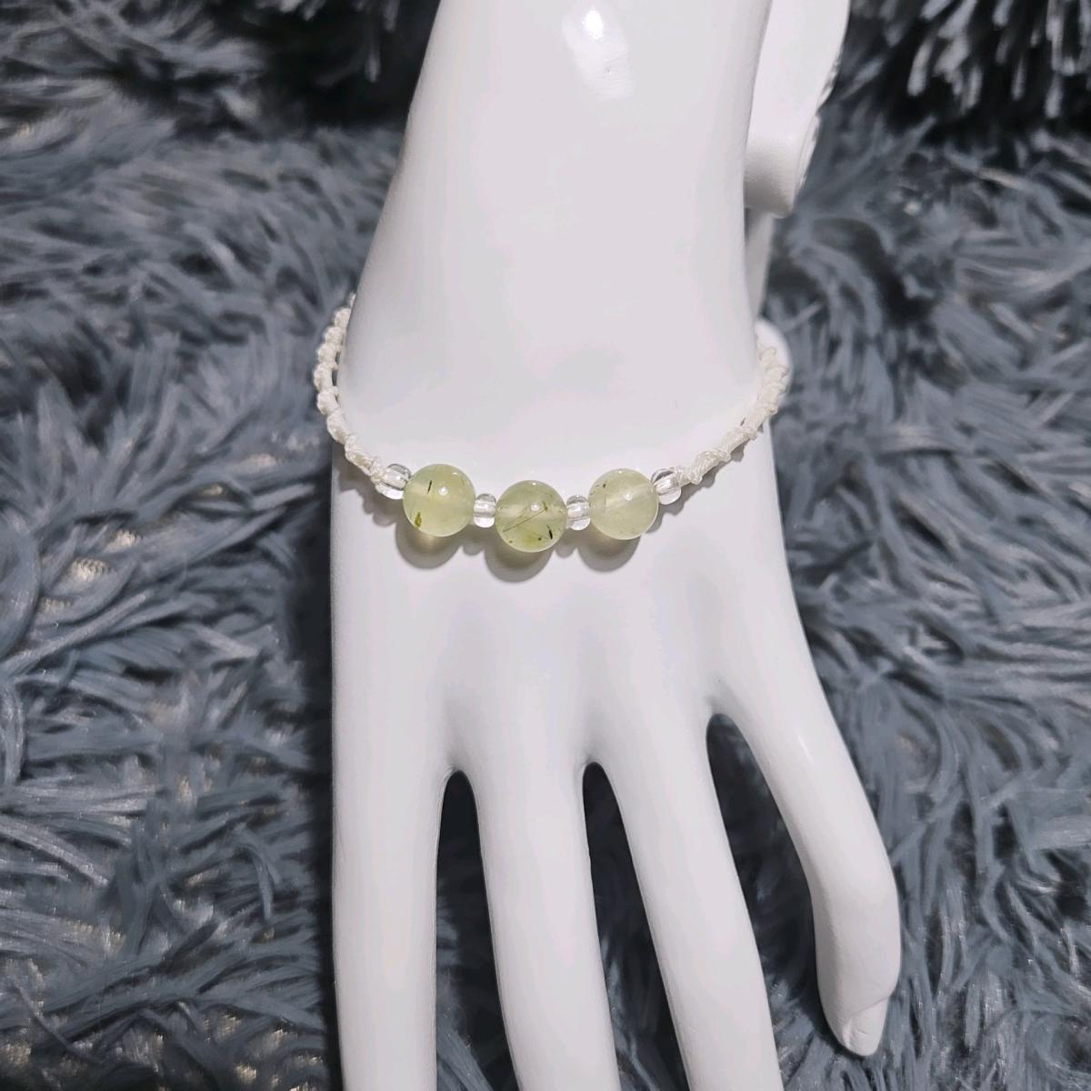 Handmade Prehnite Bracelet