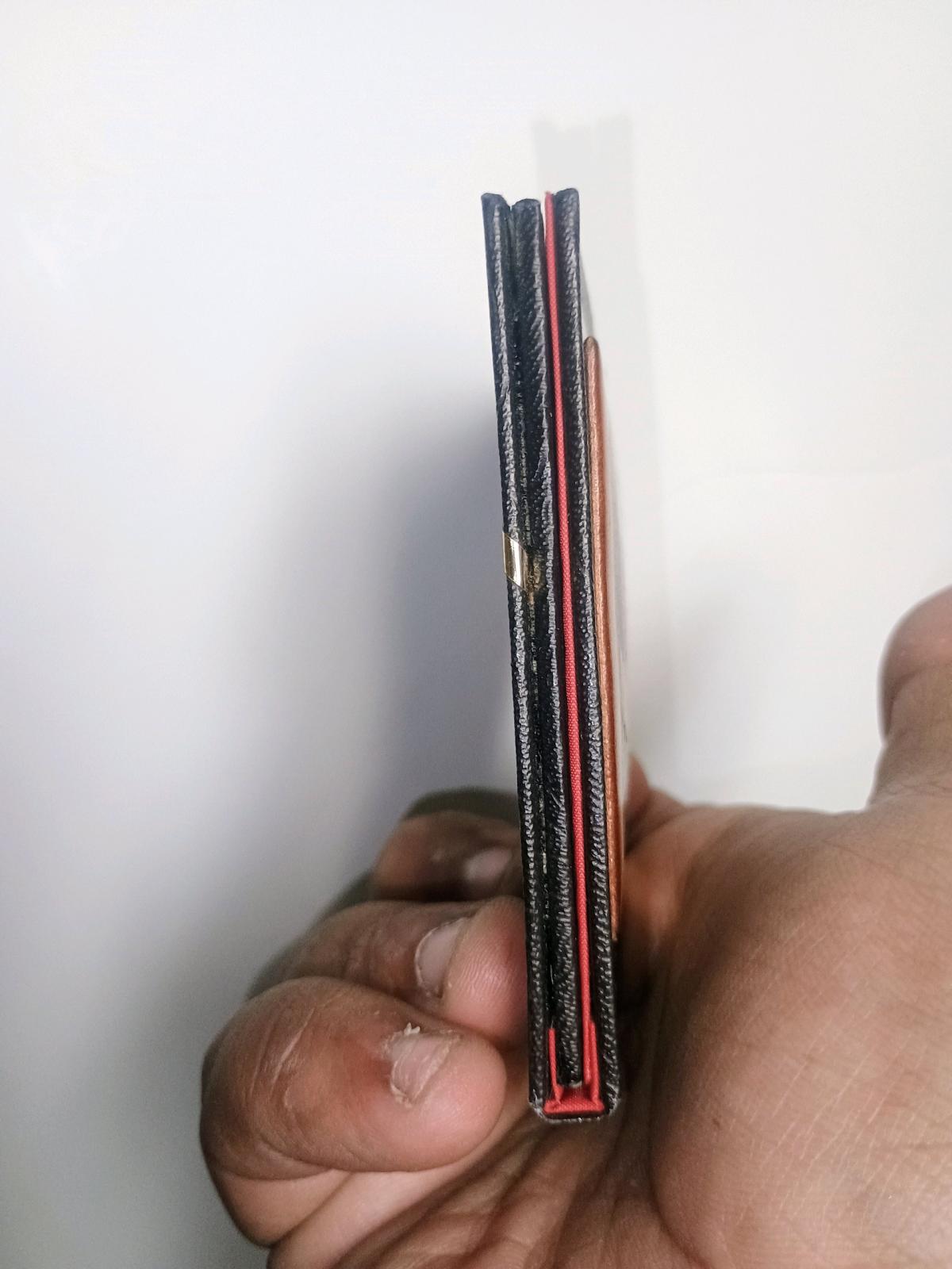 1970s Hippie Girl Fold Over Mirror Compact Faux Leather Boho - Turlock, California - FleaMarketBay