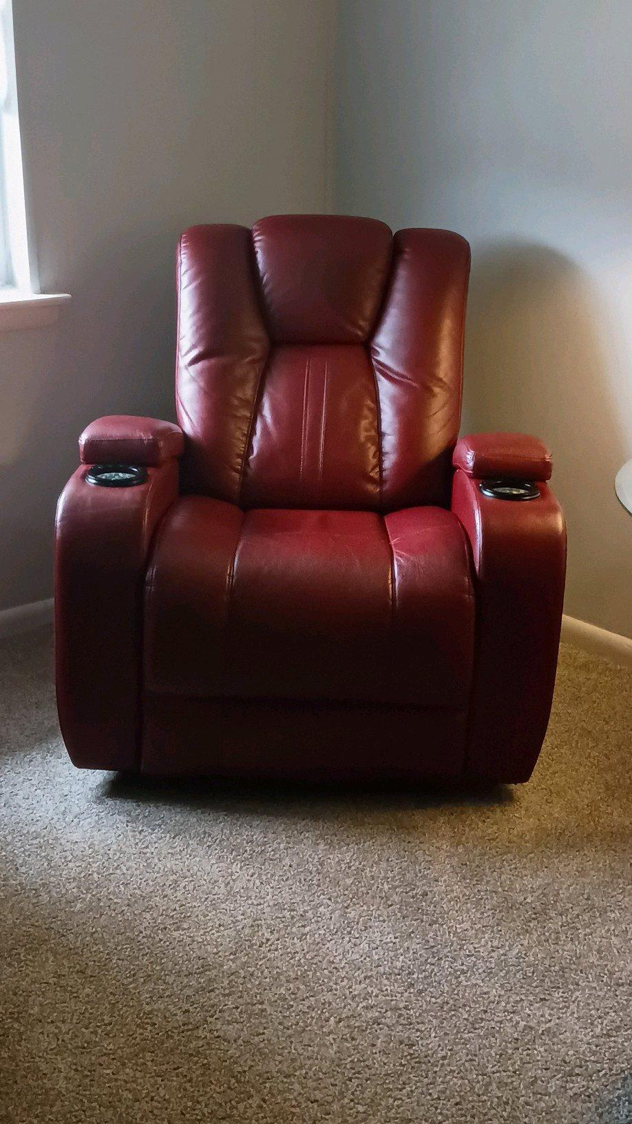 RTG Leather Recliner 3 Pcs Burgundy set - Newark, Delaware - FleaMarketBay