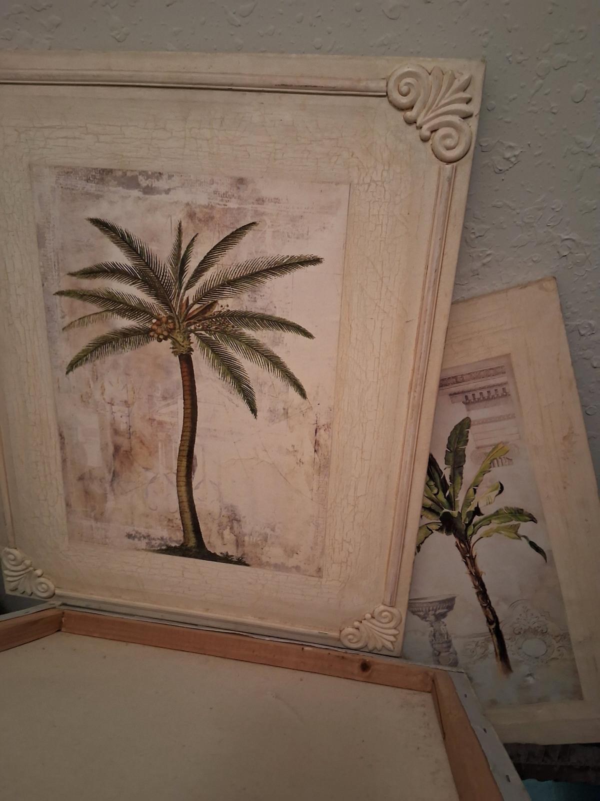 Palmetto Tree Pictures Set of 3