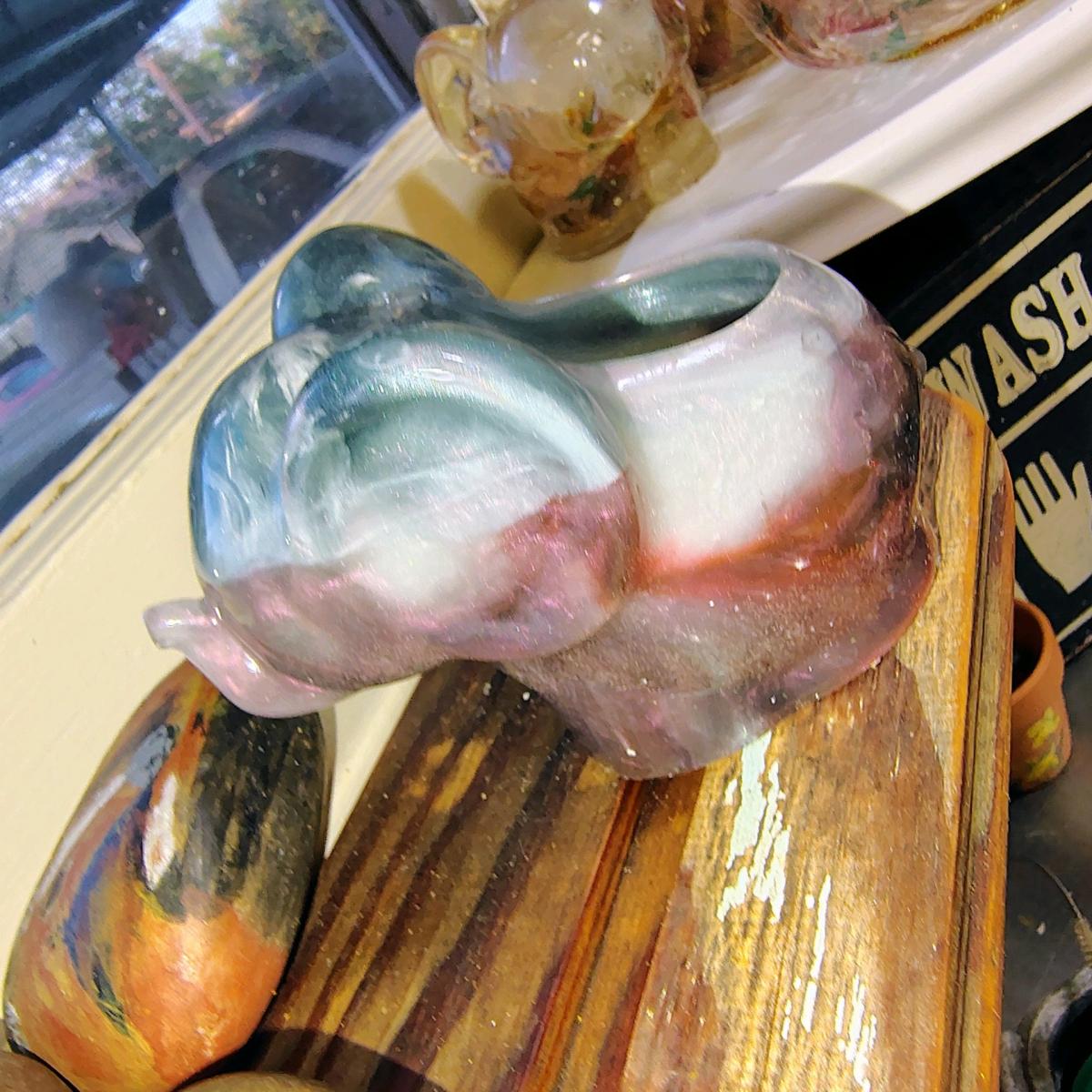 small succulent planter red white and blue elephant handmade - Cleburne, Texas - FleaMarketBay