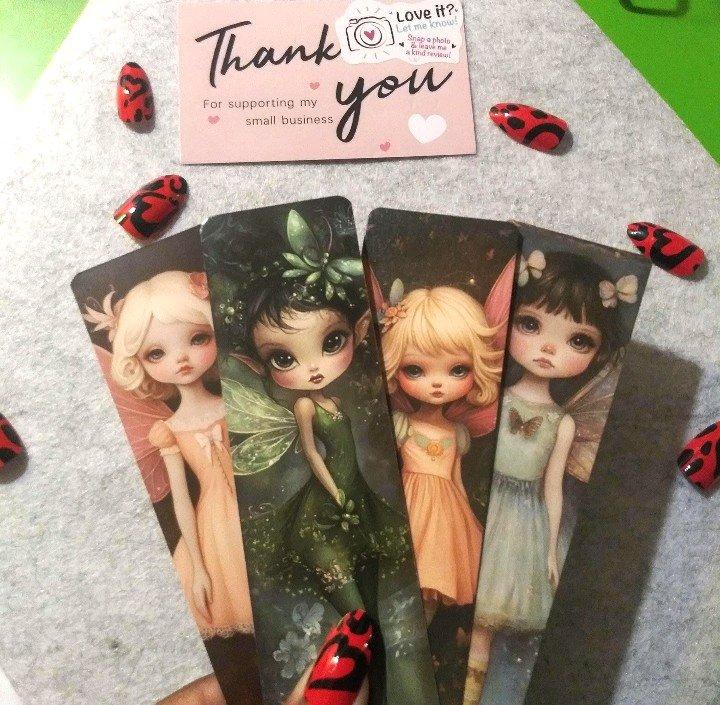 Floral Fairy Handmade Bookmarks Elf  Wonderland Fantasy Book - Monroeville, Alabama - FleaMarketBay