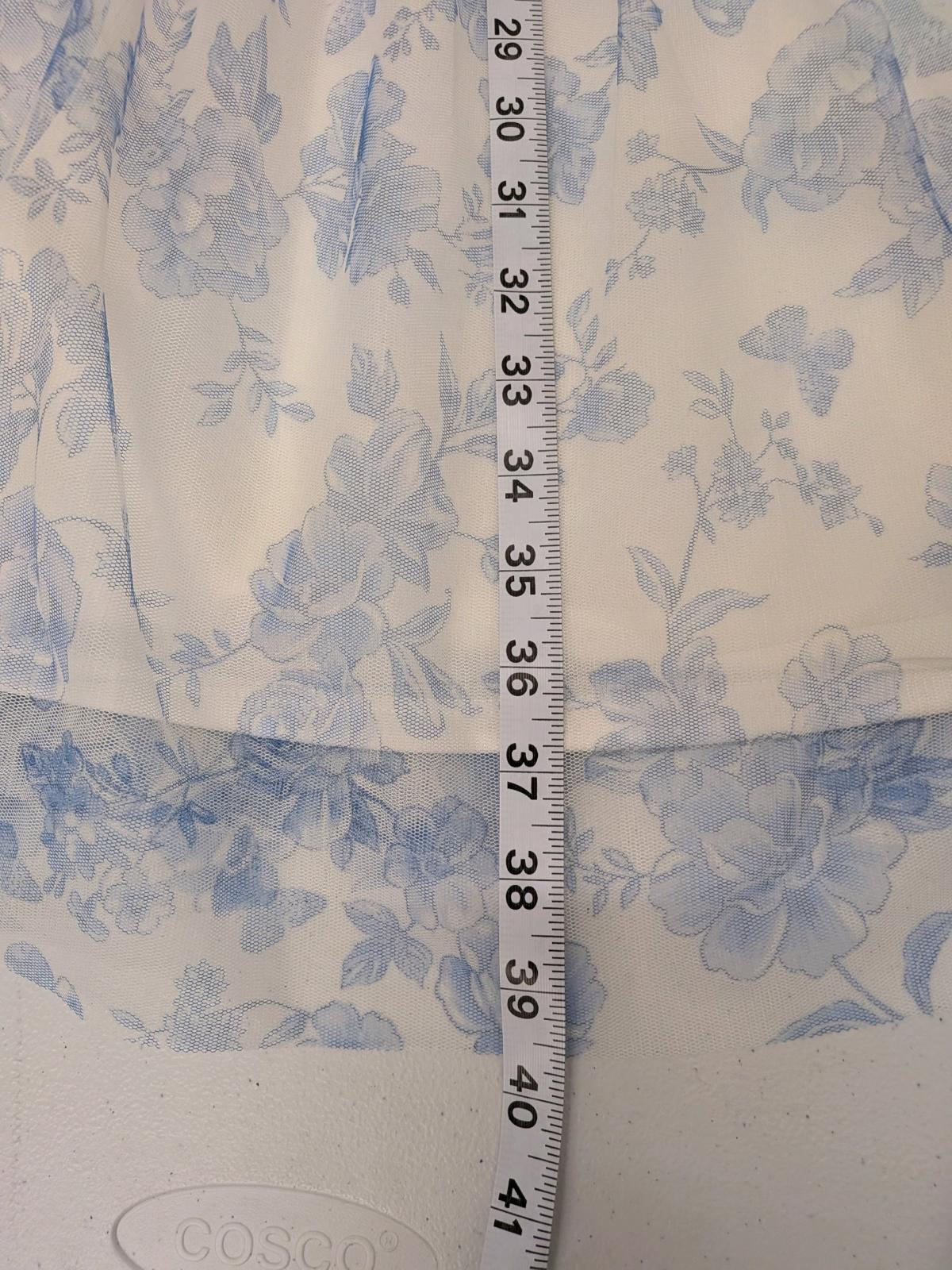 Cat  Jack Floral Tulle Dress Blue White Size L 1012 - Worcester, Massachusetts - FleaMarketBay