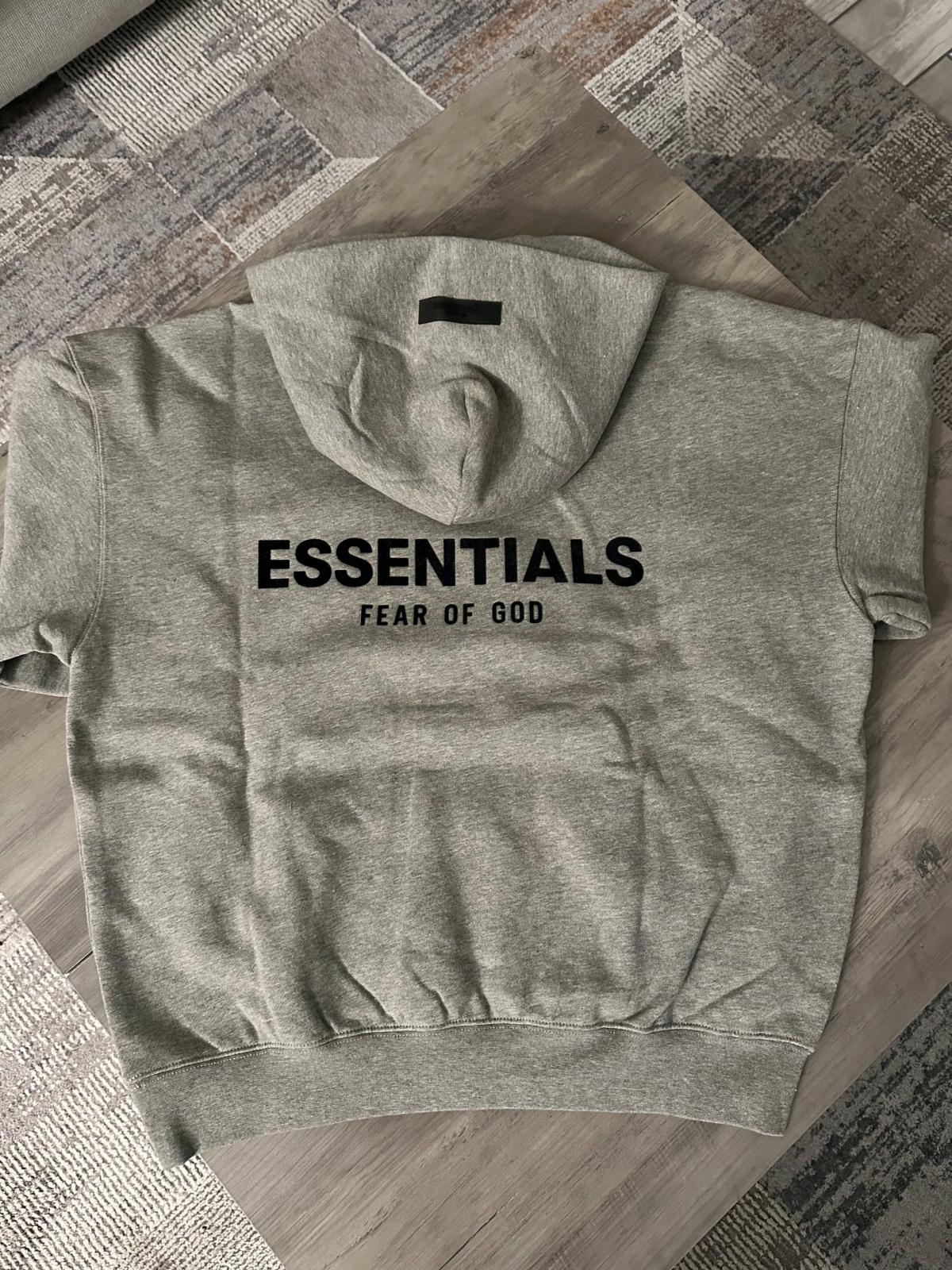 Essentials Fear of God Dark Oatmeal Hoodie M - Adelanto, California - FleaMarketBay