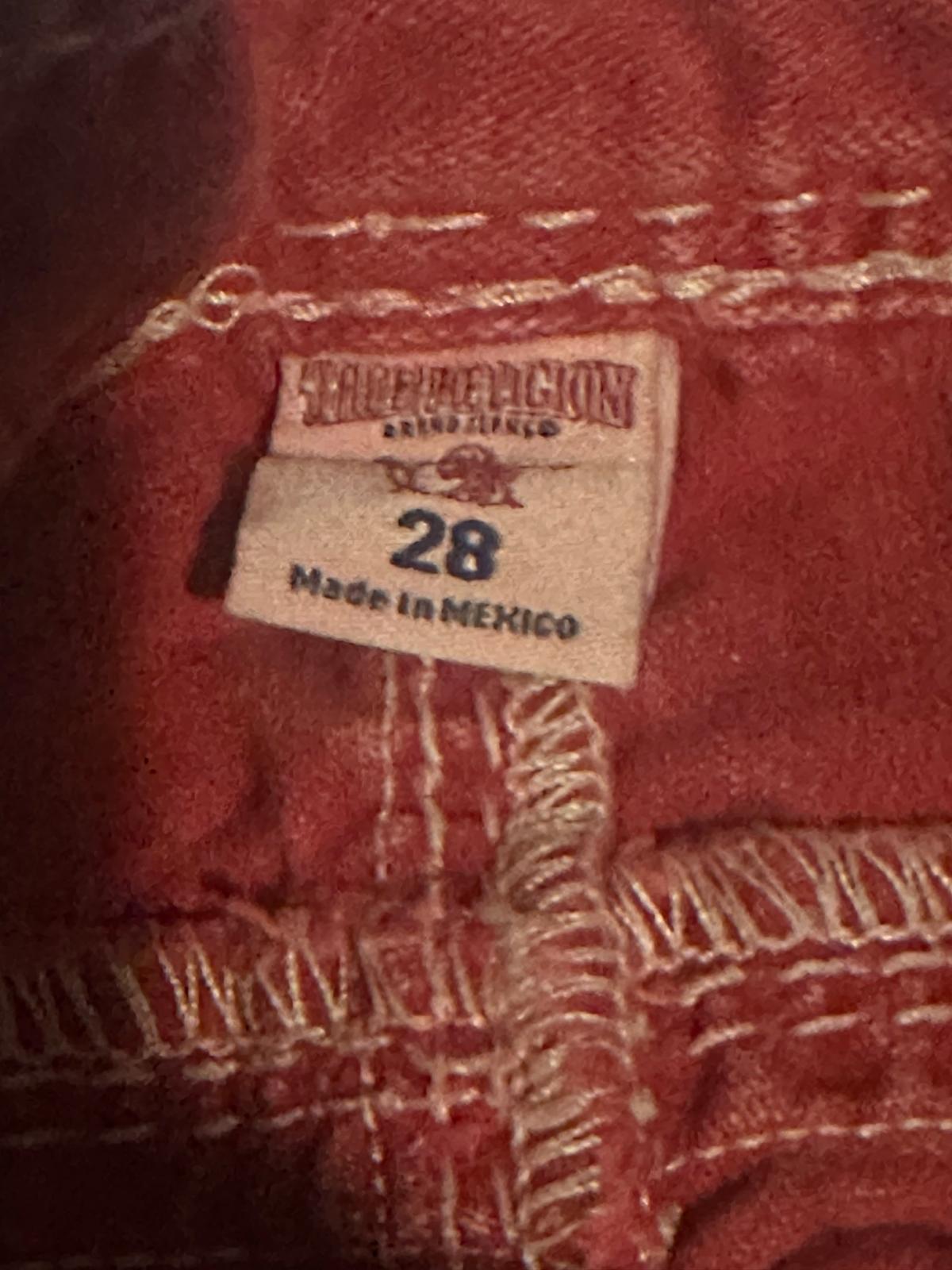 True Religion men red jeans size 28 - Garden Grove, California - FleaMarketBay