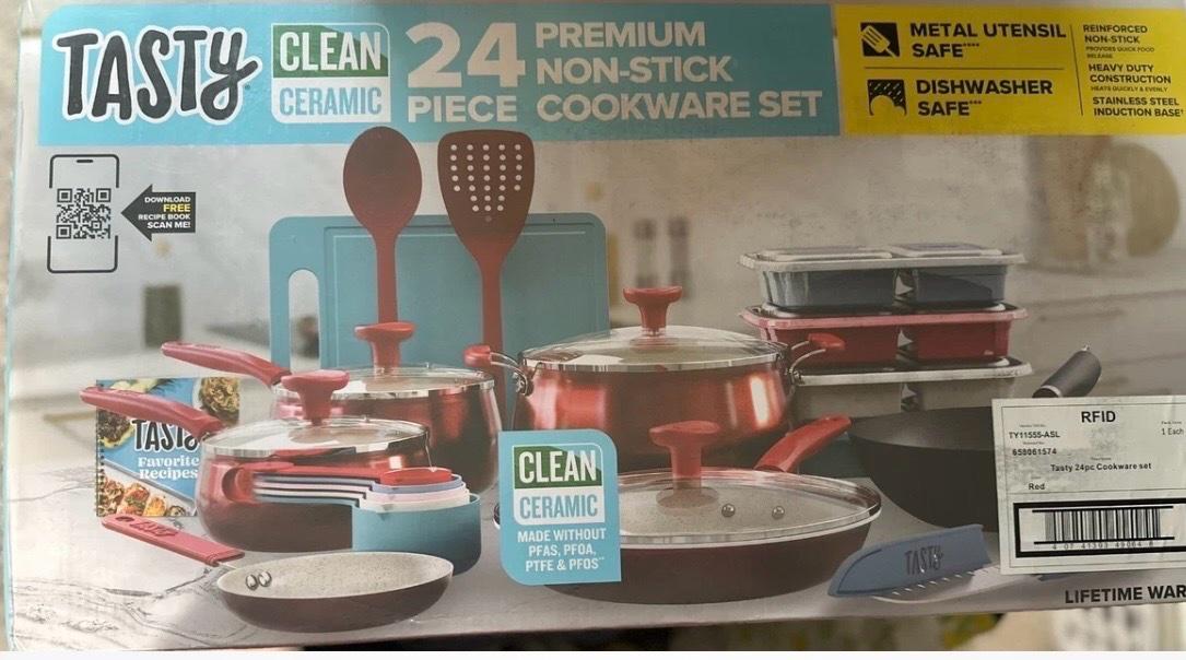 24piece Ceramic NonStick Cookware Set - Elk Grove, California - FleaMarketBay