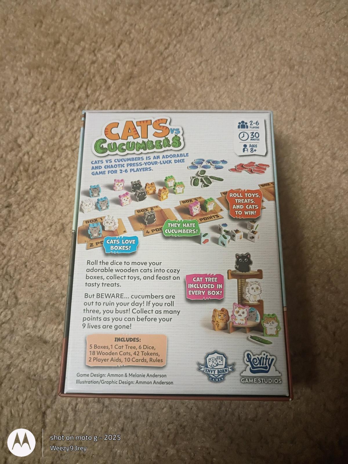 Cats and Cucumbers board games - Baltimore, Maryland - FleaMarketBay