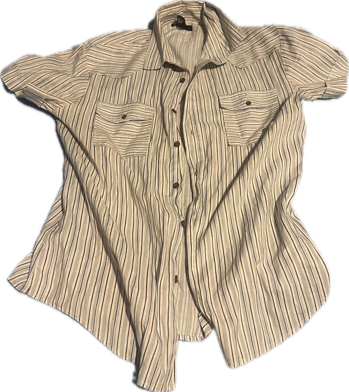 Diesel man pin strip short sleeve shirt - Adelanto, California - FleaMarketBay