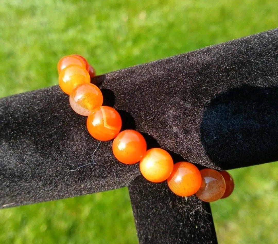 Carnelian Agate Bracelet 85mm - Cheney, Washington - FleaMarketBay