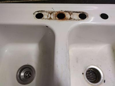 large double kitchen sink