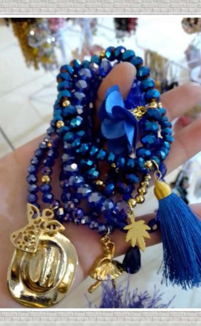 Crystal Beaded Semanario Bracelet set