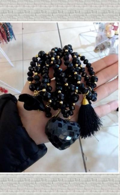 Crystal Beaded Semanario Bracelet set